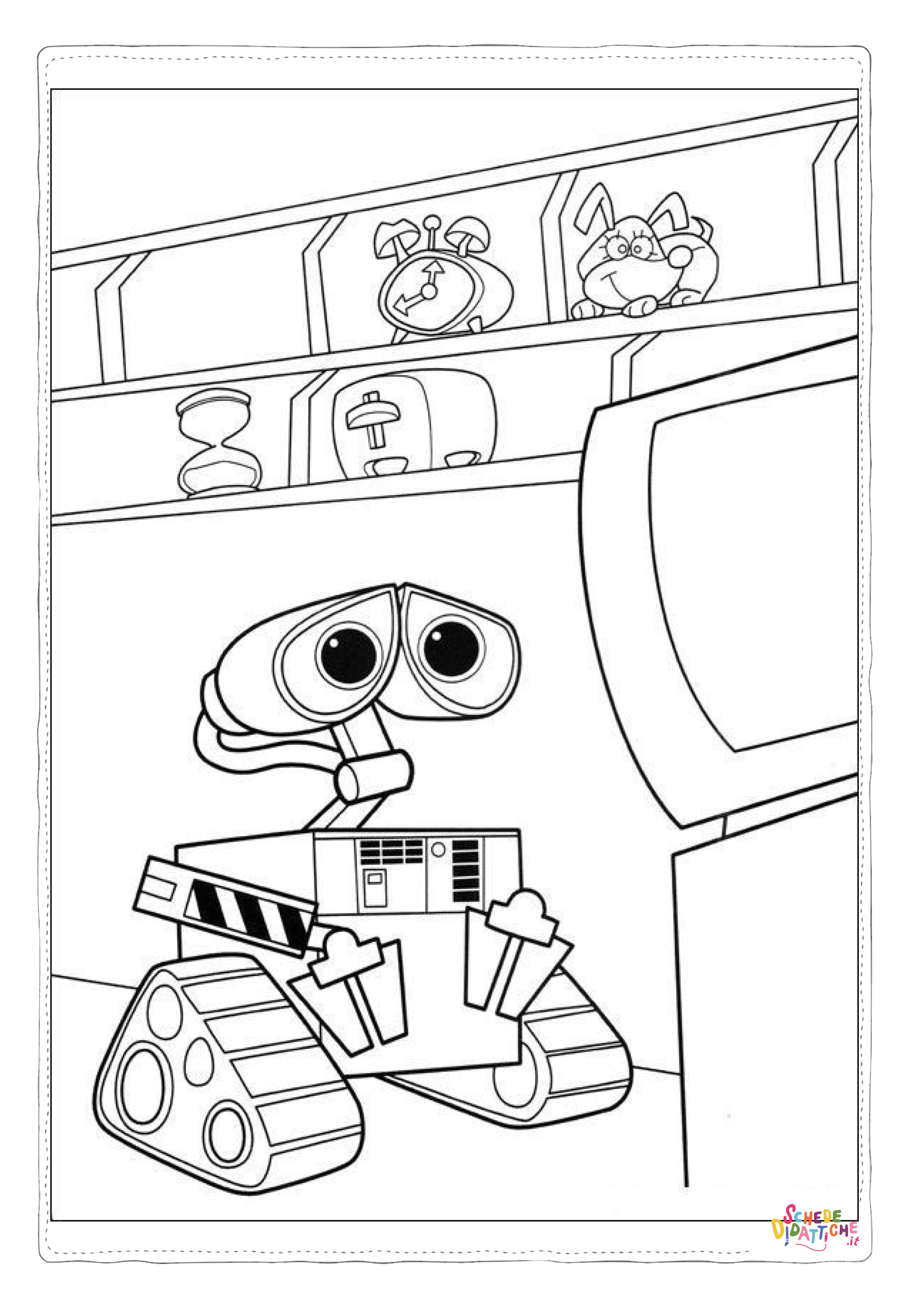 Disegno di Wall-E da stampare e colorare 7