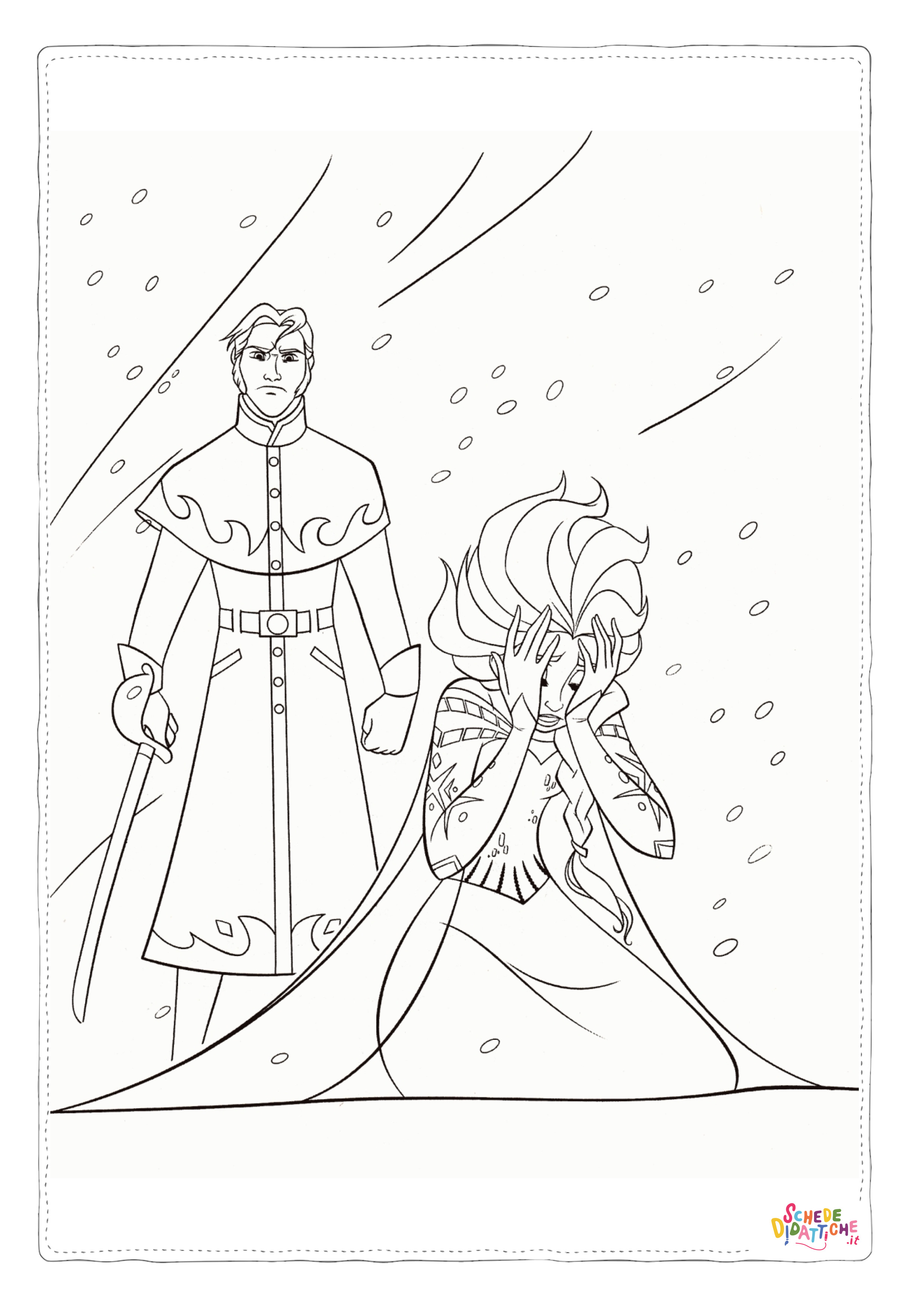 Disegno "Disegno di Frozen da stampare e colorare 11" Disegno di Frozen da stampare e colorare 11