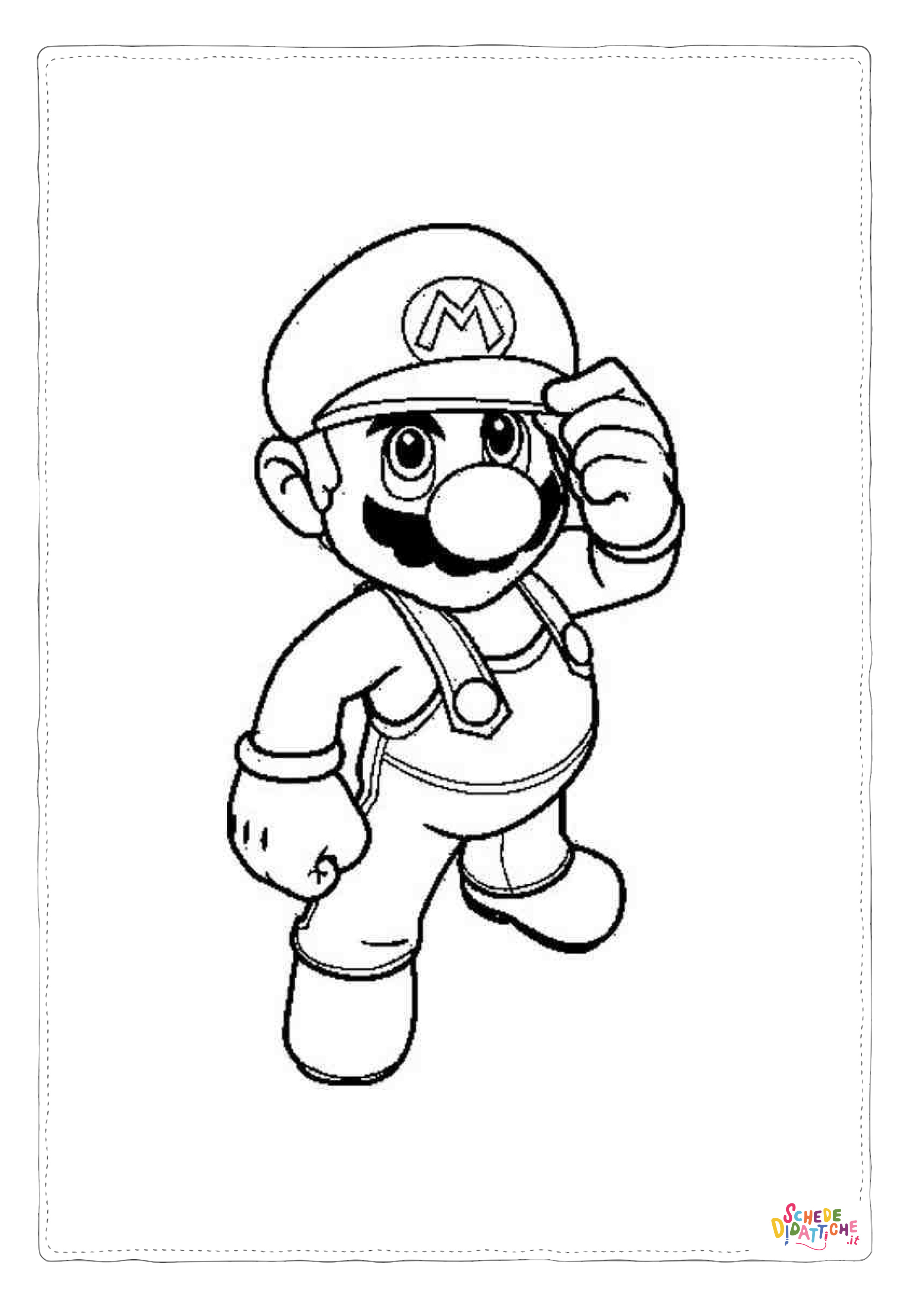 Disegno "Disegno di Super Mario da stampare e colorare 87" Disegno di Super Mario da stampare e colorare 87