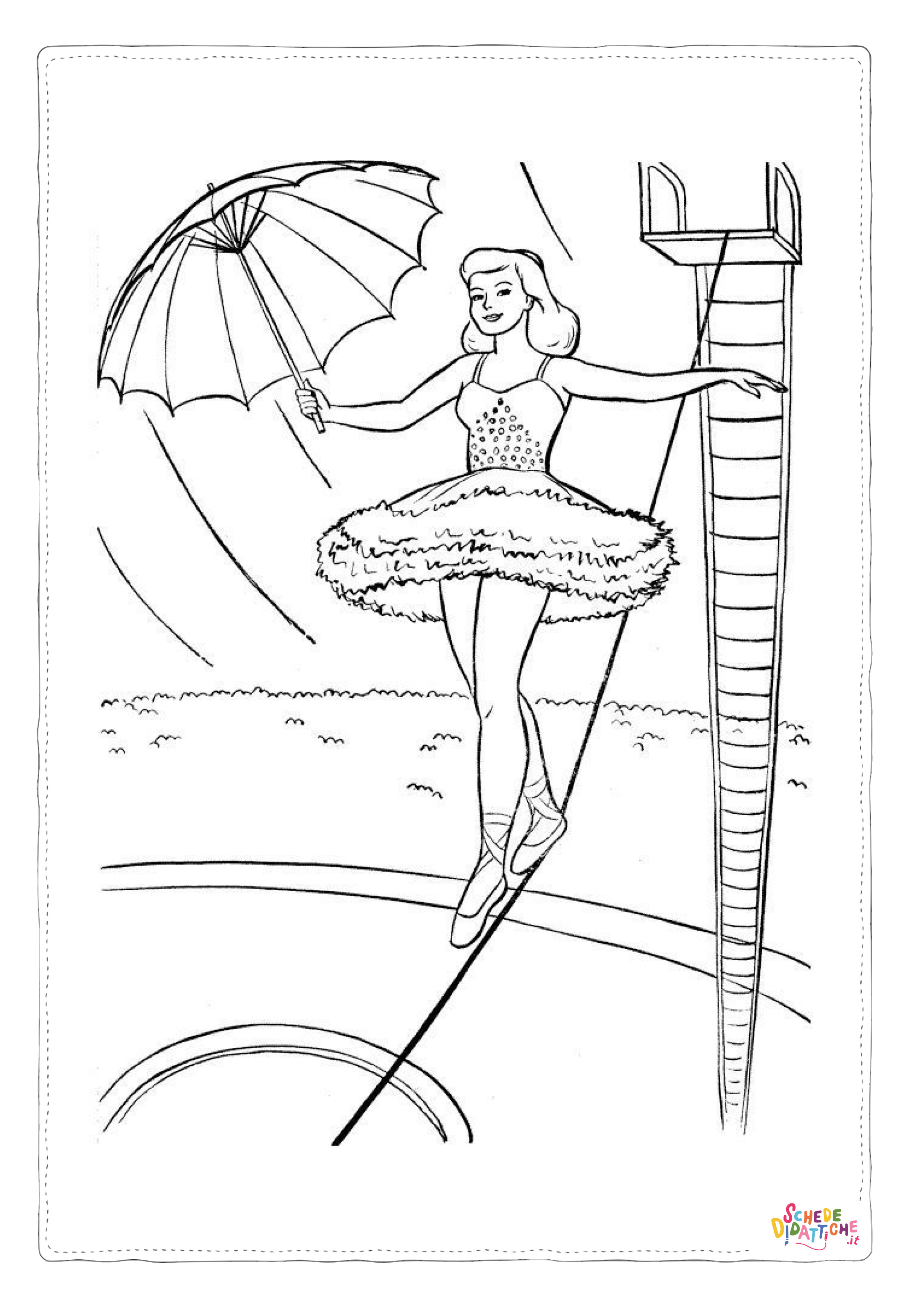Disegno di circense da stampare e colorare 32