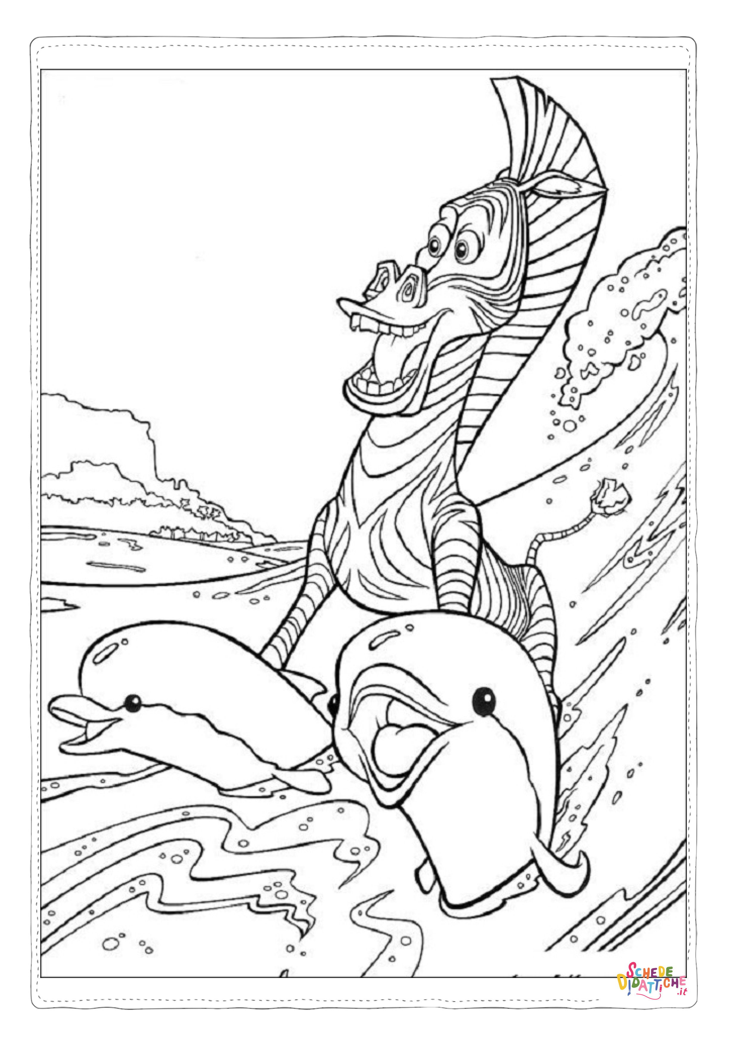 Disegno di Madagascar da stampare e colorare 11