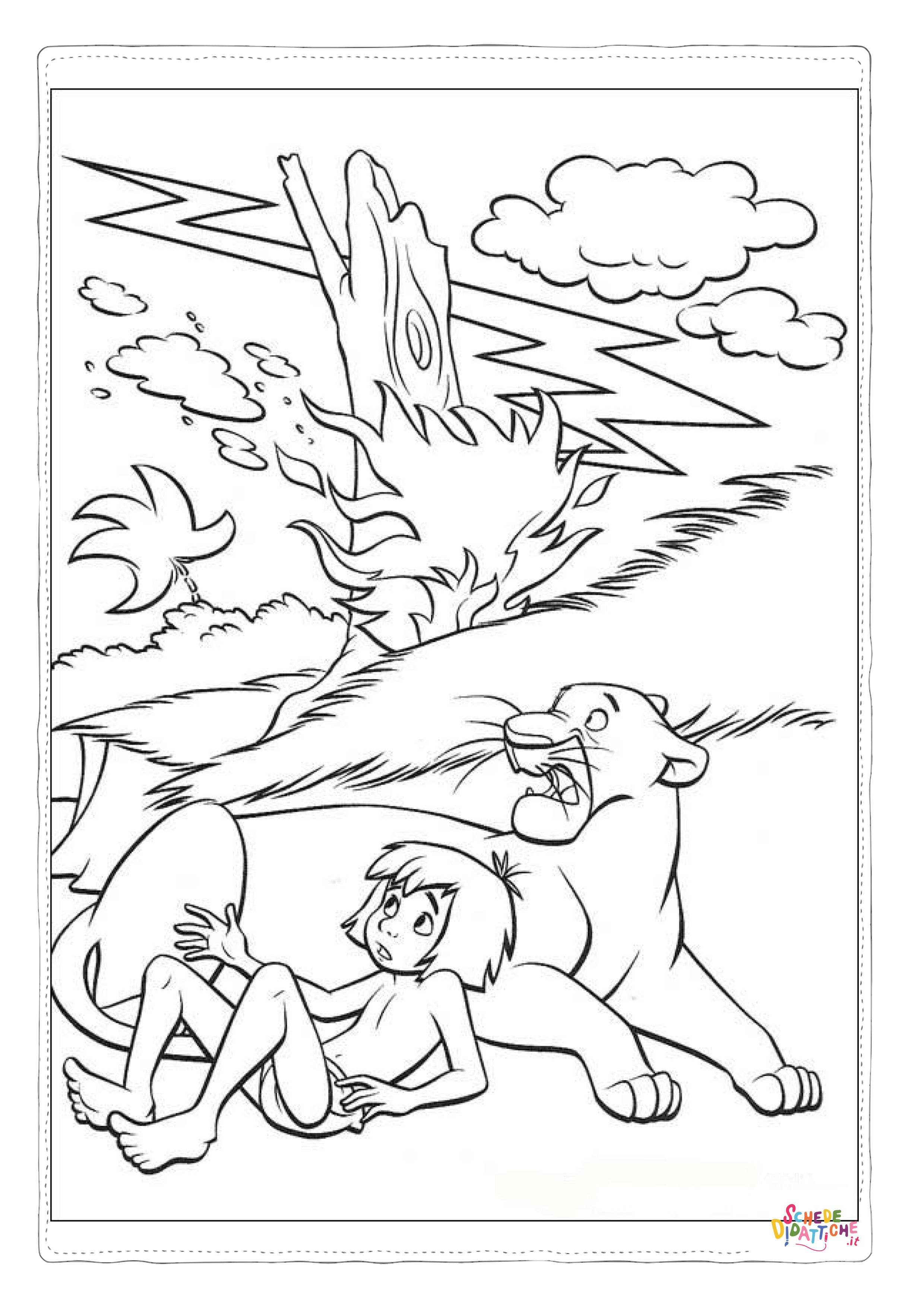 Disegno "Disegno di Il libro della giungla da stampare e colorare 47" Disegno di Il libro della giungla da stampare e colorare 47
