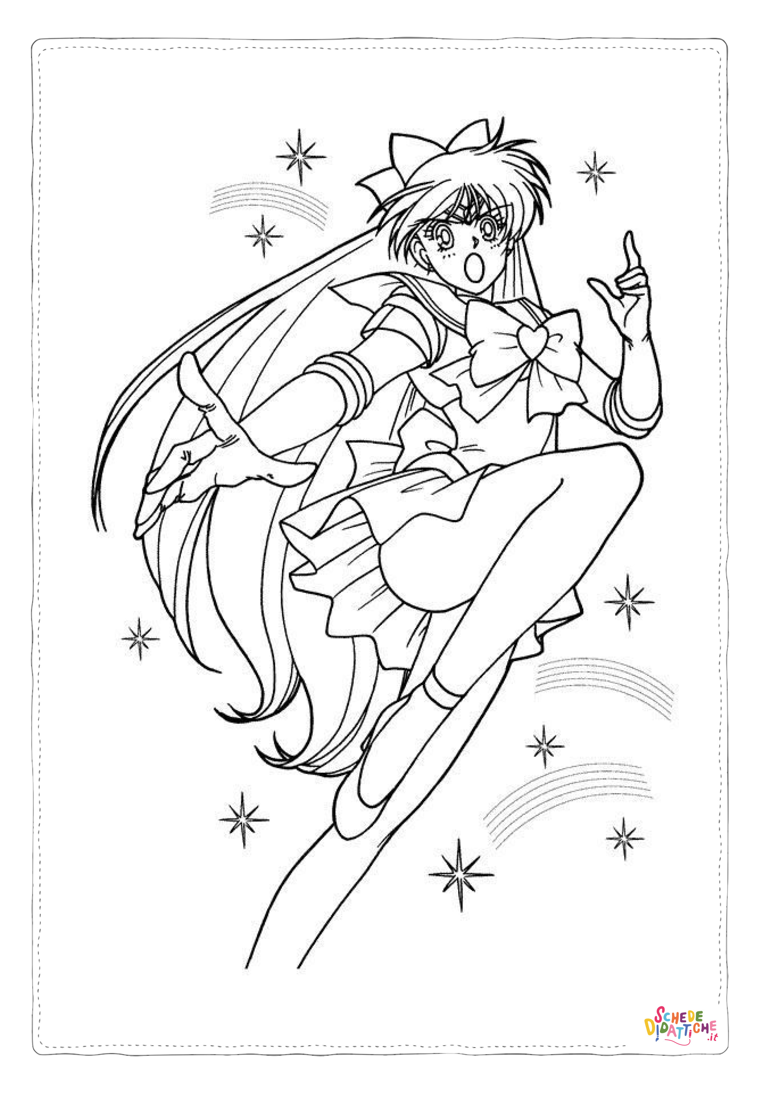 Disegno "Disegno di Sailor Moon da stampare e colorare 34" Disegno di Sailor Moon da stampare e colorare 34