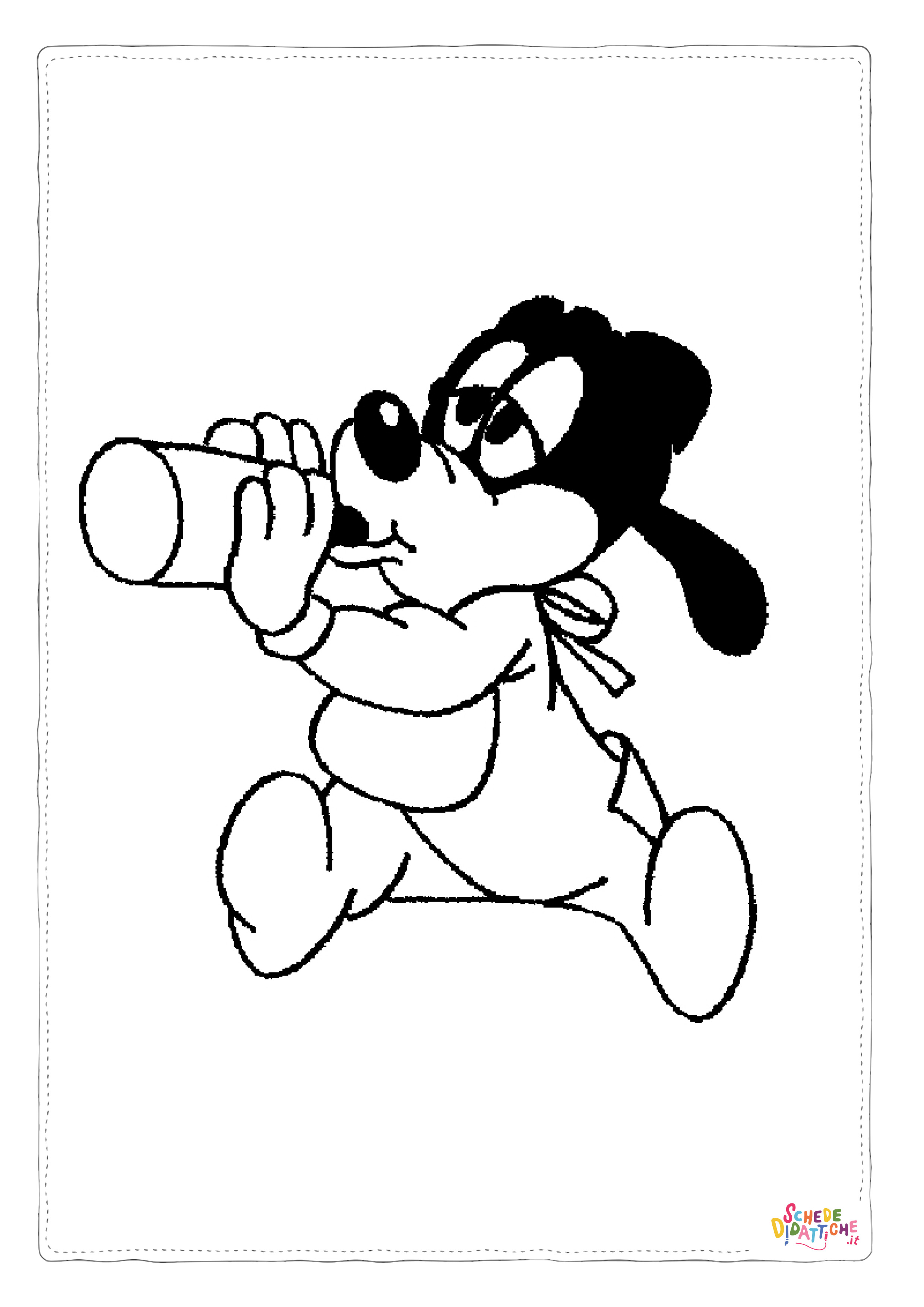 Disegno "Disegno di Pippo da stampare e colorare 5" Disegno di Pippo da stampare e colorare 5
