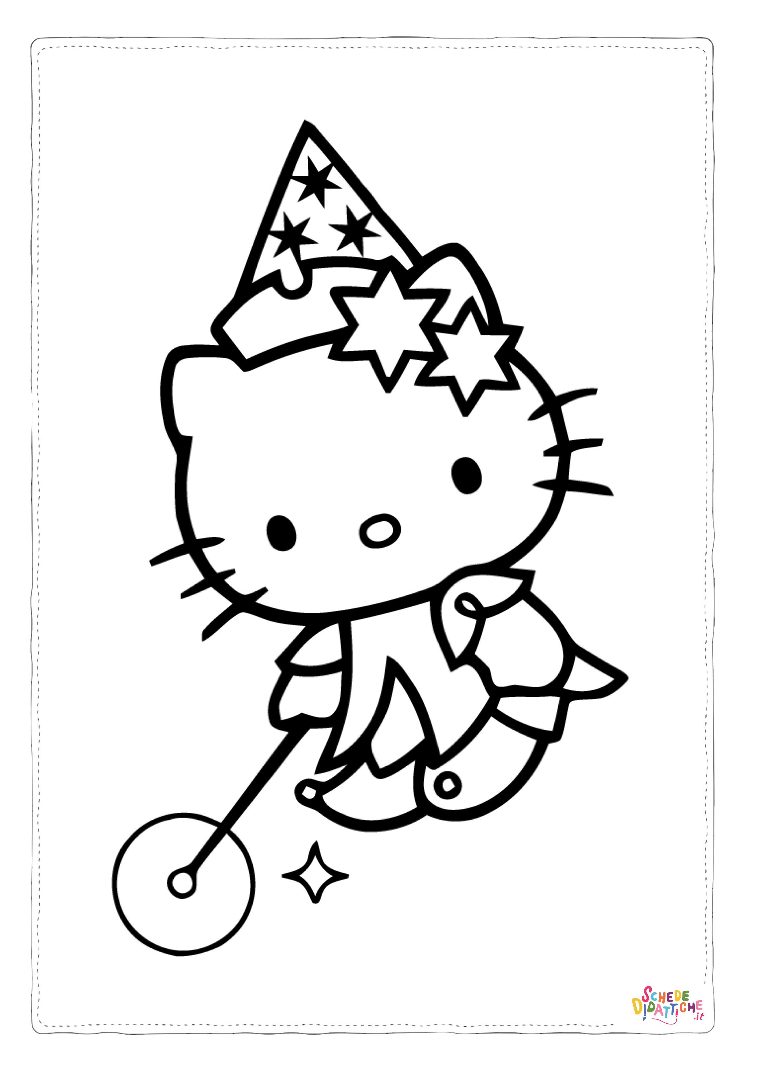 Disegno "Disegno di Hello Kitty da stampare e colorare 64" Disegno di Hello Kitty da stampare e colorare 64