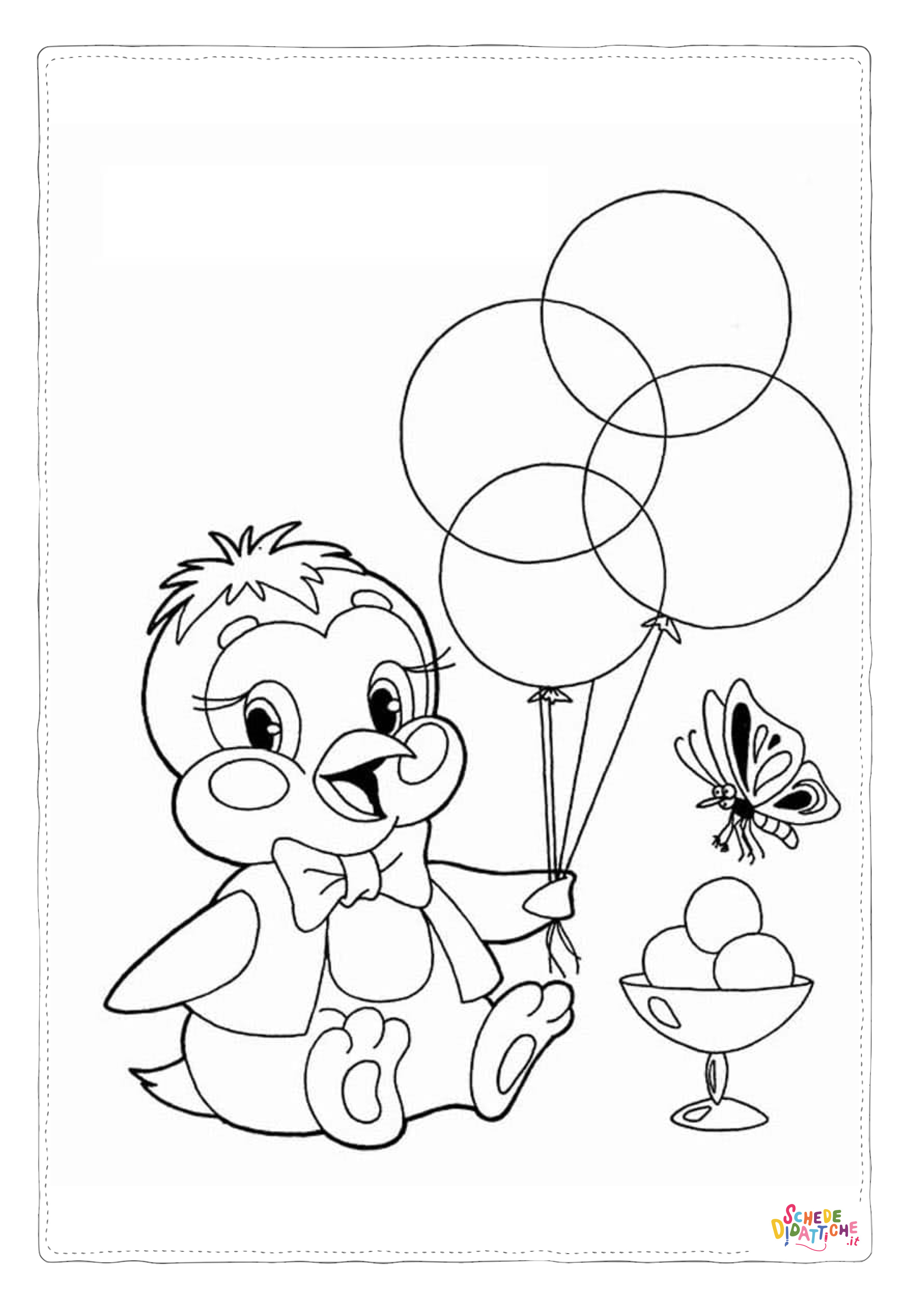 Disegno "Disegno di palloncino da stampare e colorare 27" Disegno di palloncino da stampare e colorare 27