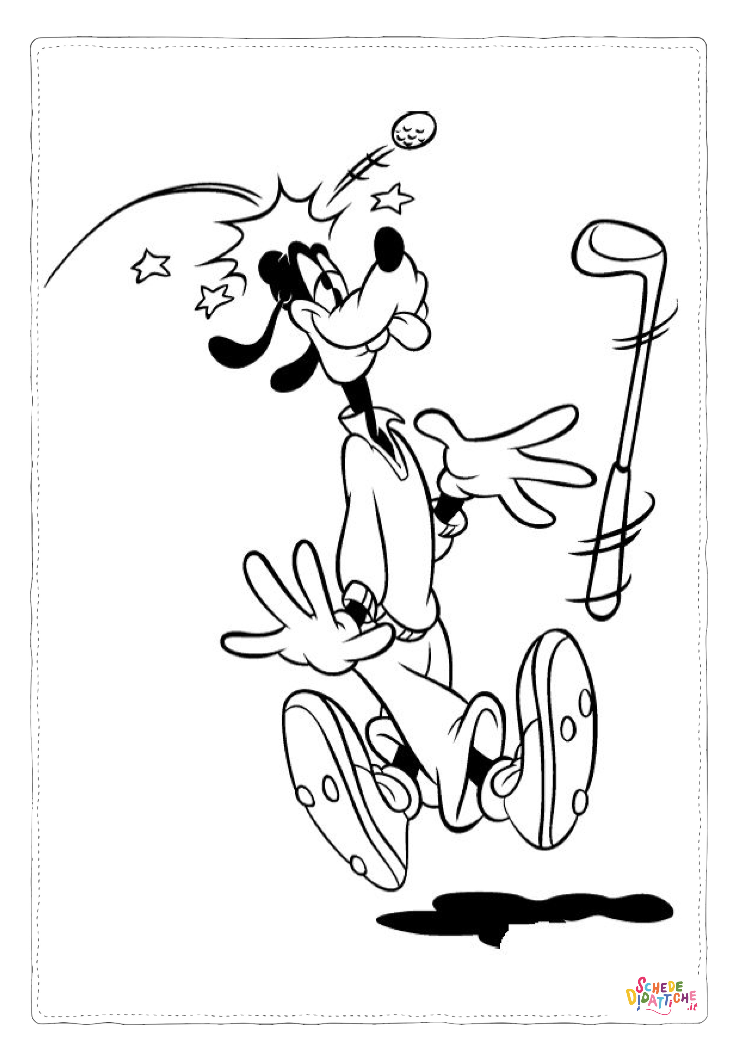 Disegno "Disegno di Pippo da stampare e colorare 32" Disegno di Pippo da stampare e colorare 32