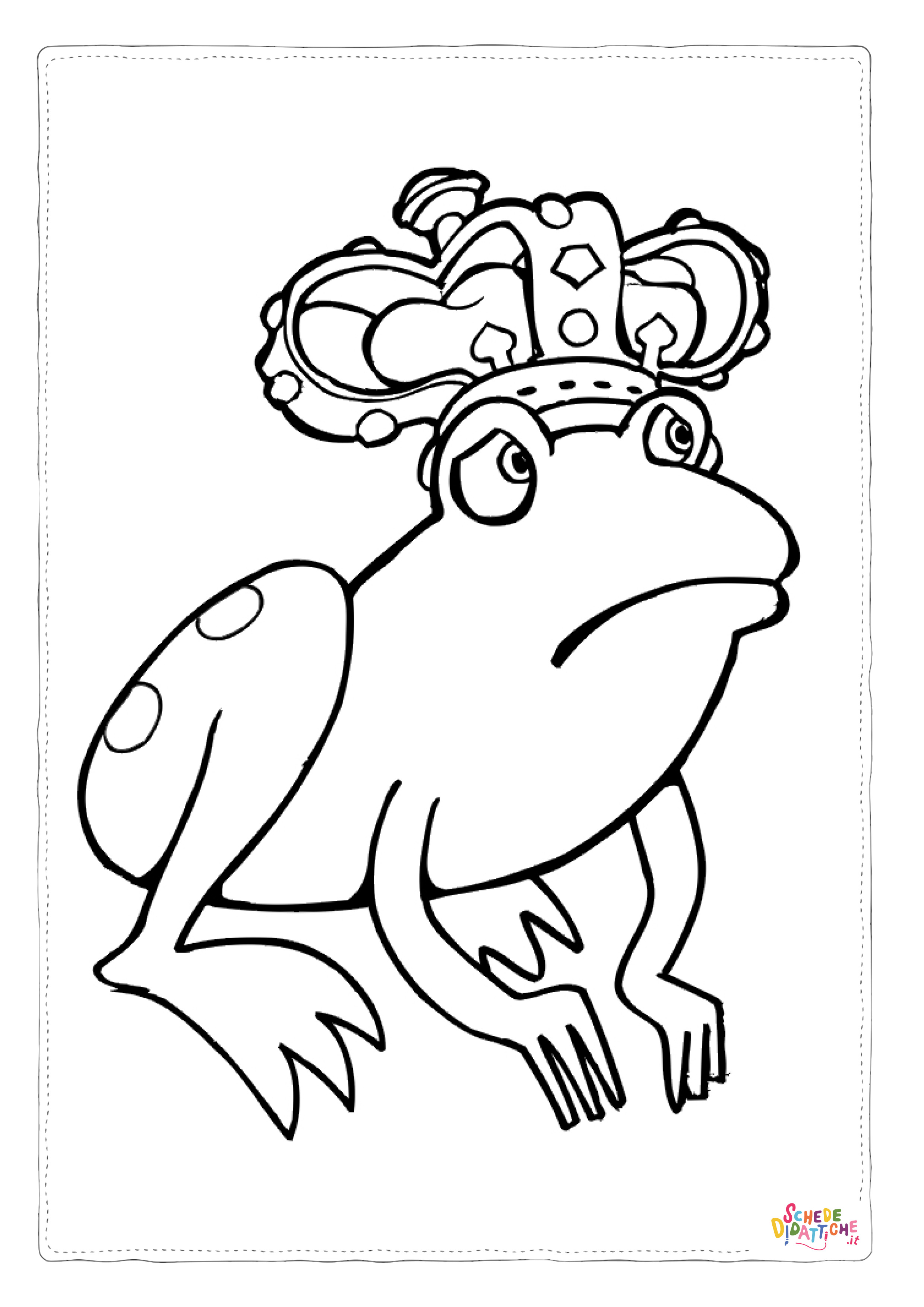 Disegno "Disegno di rana da stampare e colorare 31" Disegno di rana da stampare e colorare 31