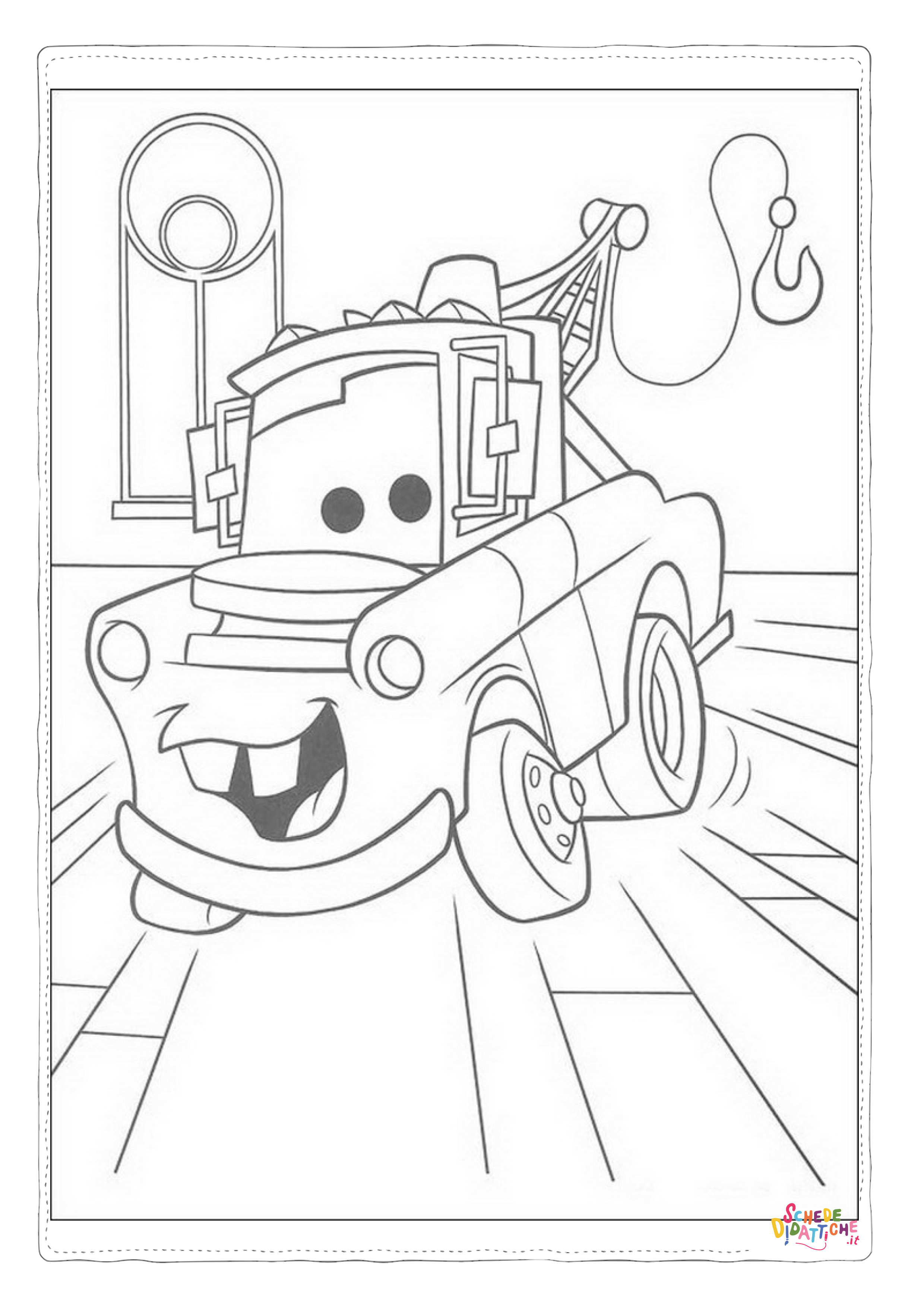 Disegno di Cars da stampare e colorare 168