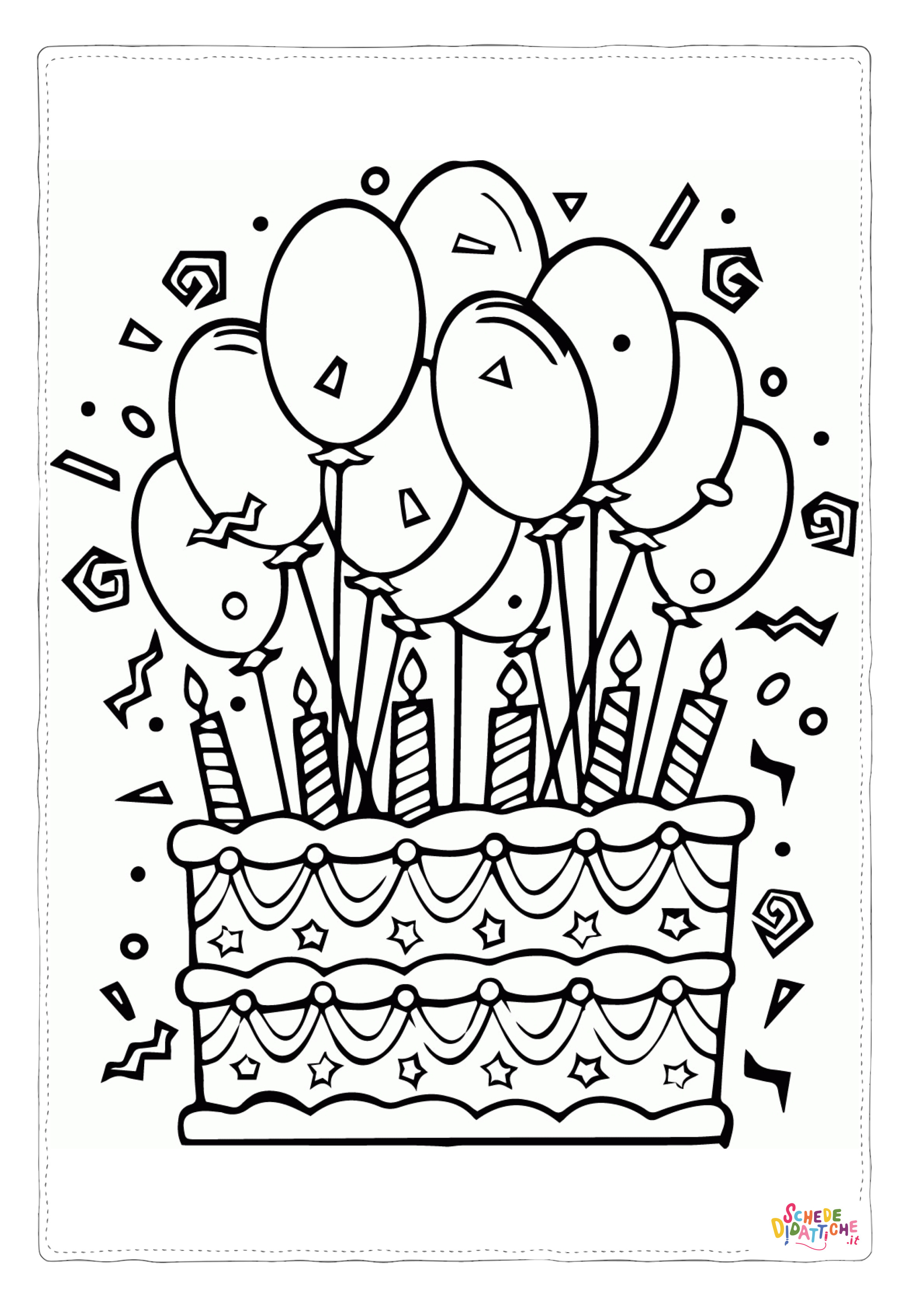 Disegno "Disegno di compleanno da stampare e colorare 30" Disegno di compleanno da stampare e colorare 30