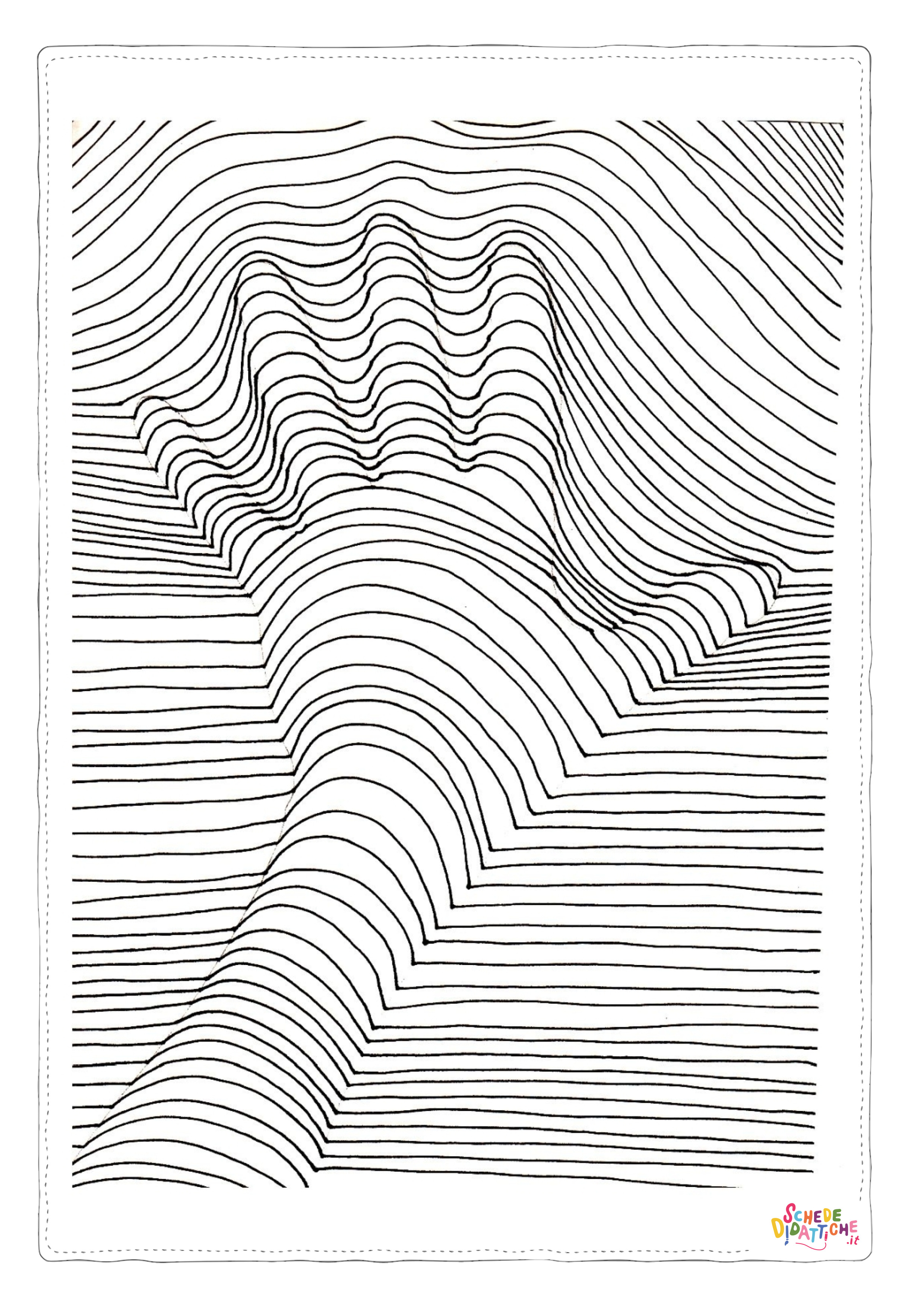Disegno "Disegno di mandala da stampare e colorare 1115" Disegno di mandala da stampare e colorare 1115