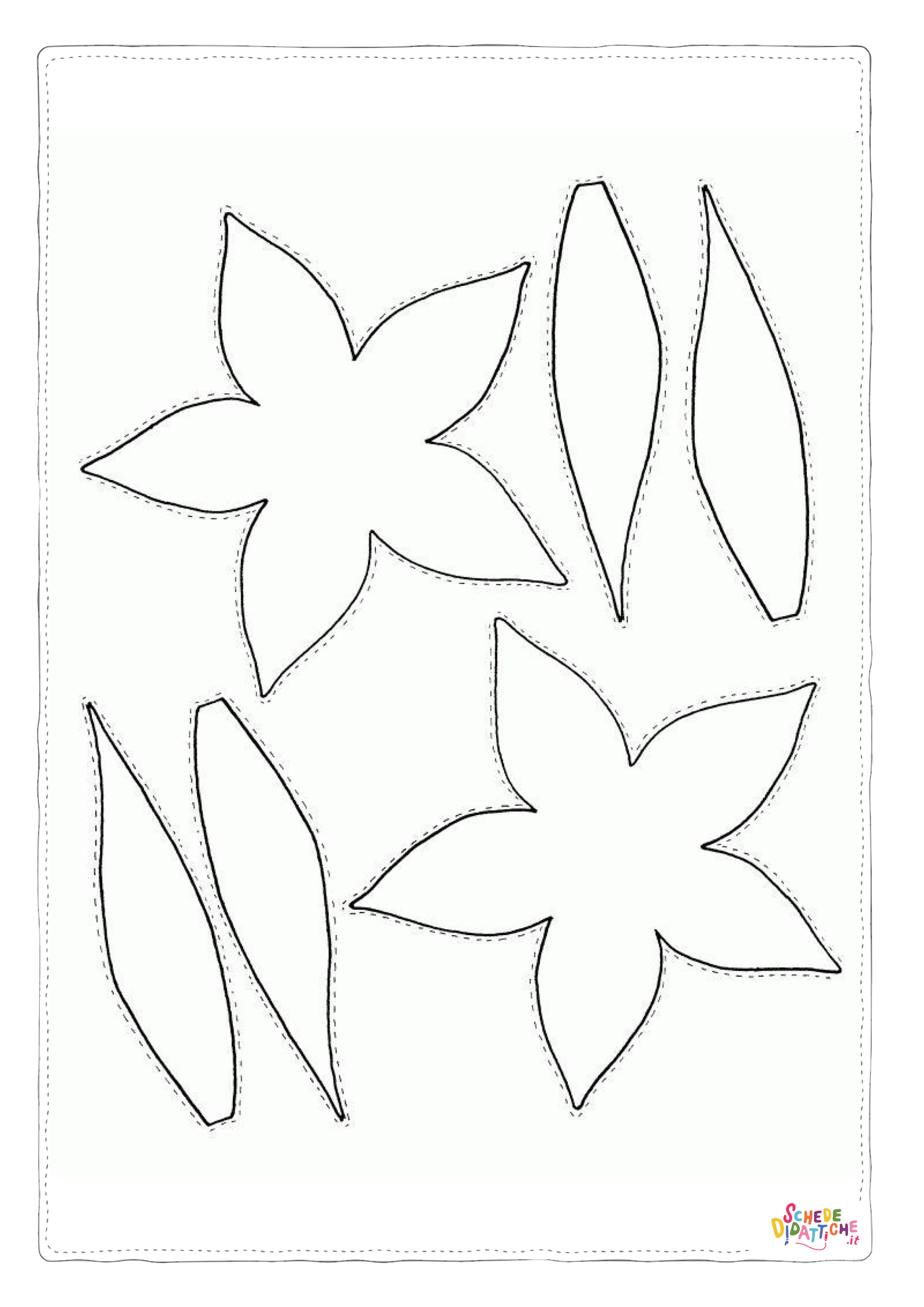 Disegno "Disegno di foglia da stampare e colorare 56" Disegno di foglia da stampare e colorare 56