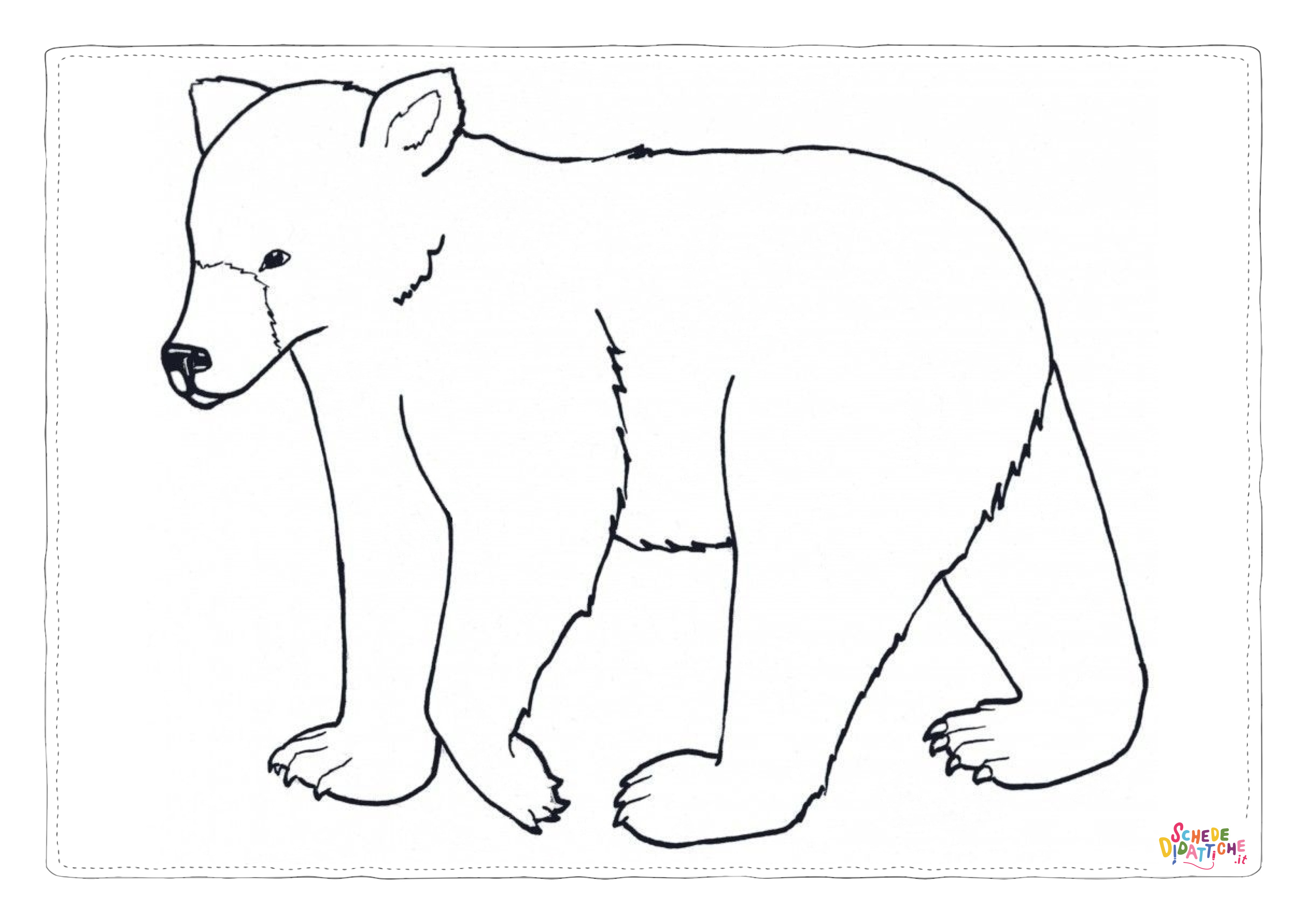 Disegno "Disegno di orso polare da stampare e colorare 31" Disegno di orso polare da stampare e colorare 31
