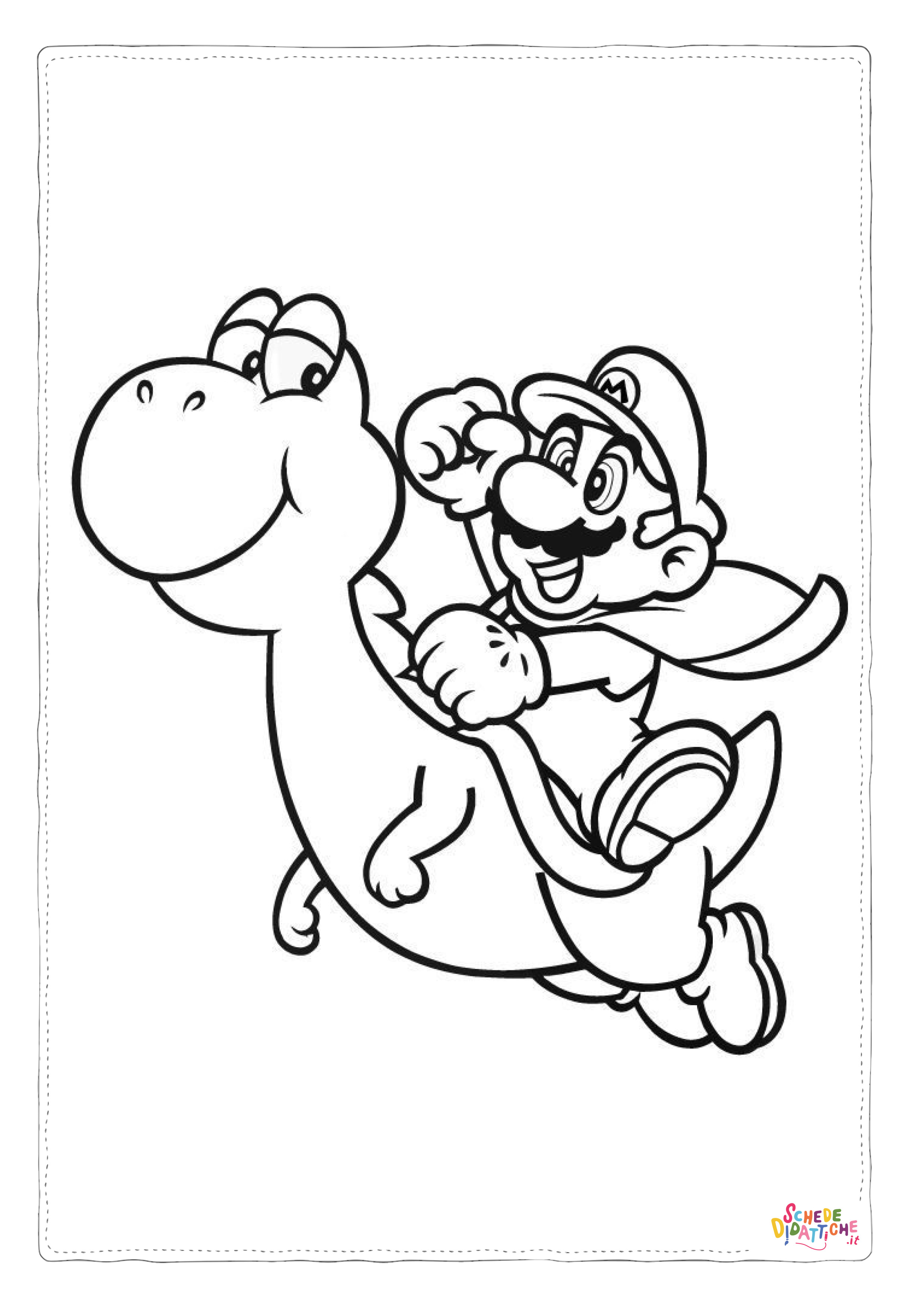 Disegno "Disegno di Super Mario da stampare e colorare 29" Disegno di Super Mario da stampare e colorare 29