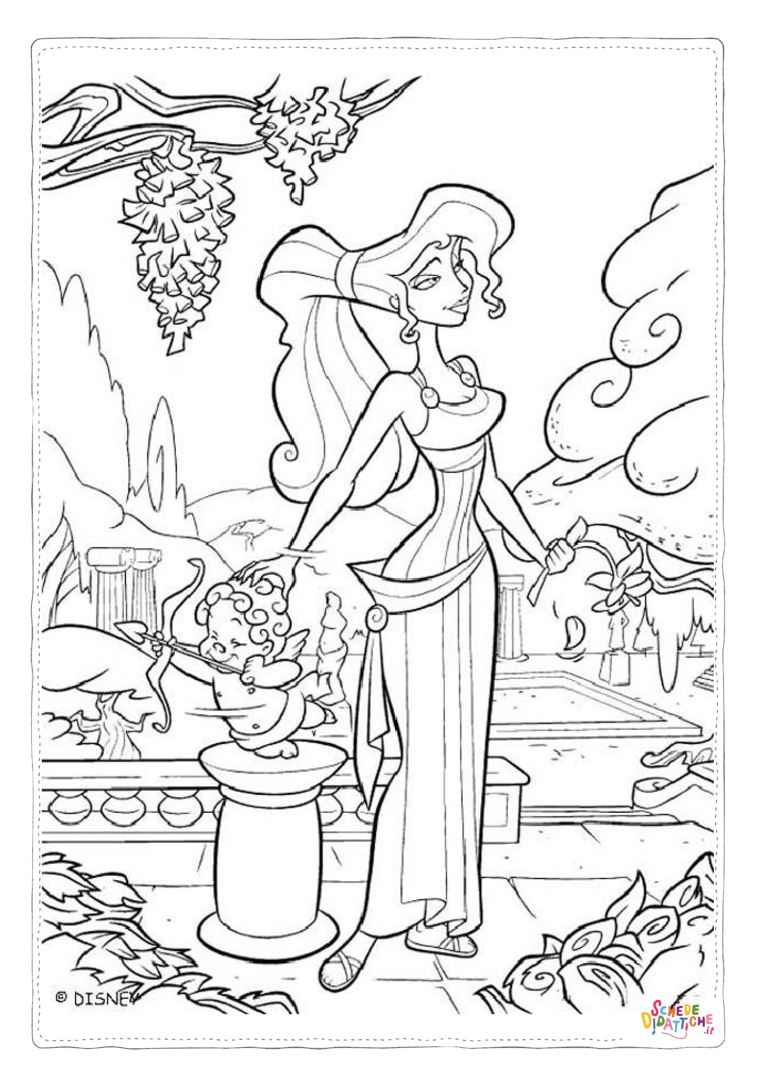 Disegno "Disegno di Hercules da stampare e colorare 26" Disegno di Hercules da stampare e colorare 26