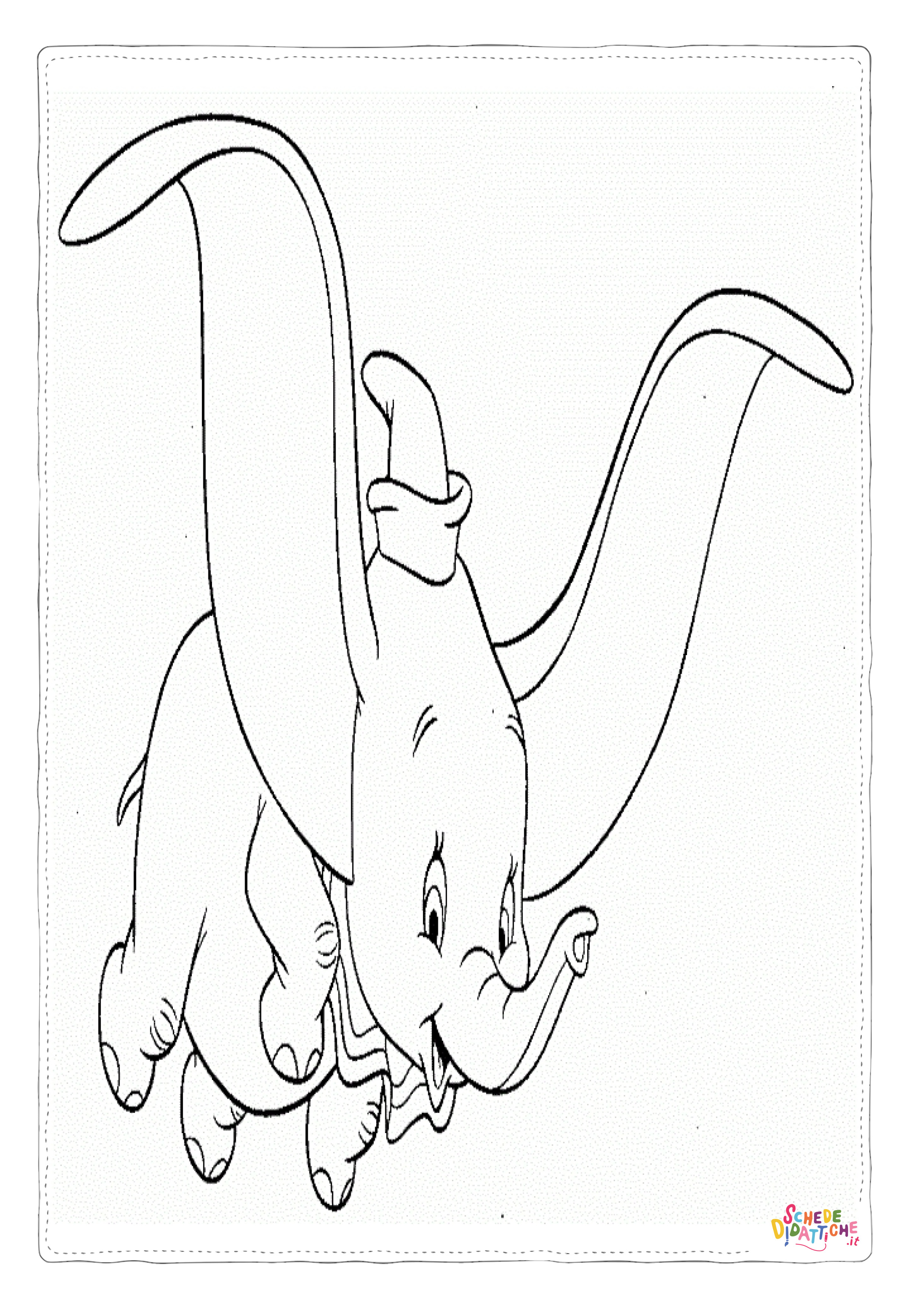 Disegno di Dumbo da stampare e colorare 24