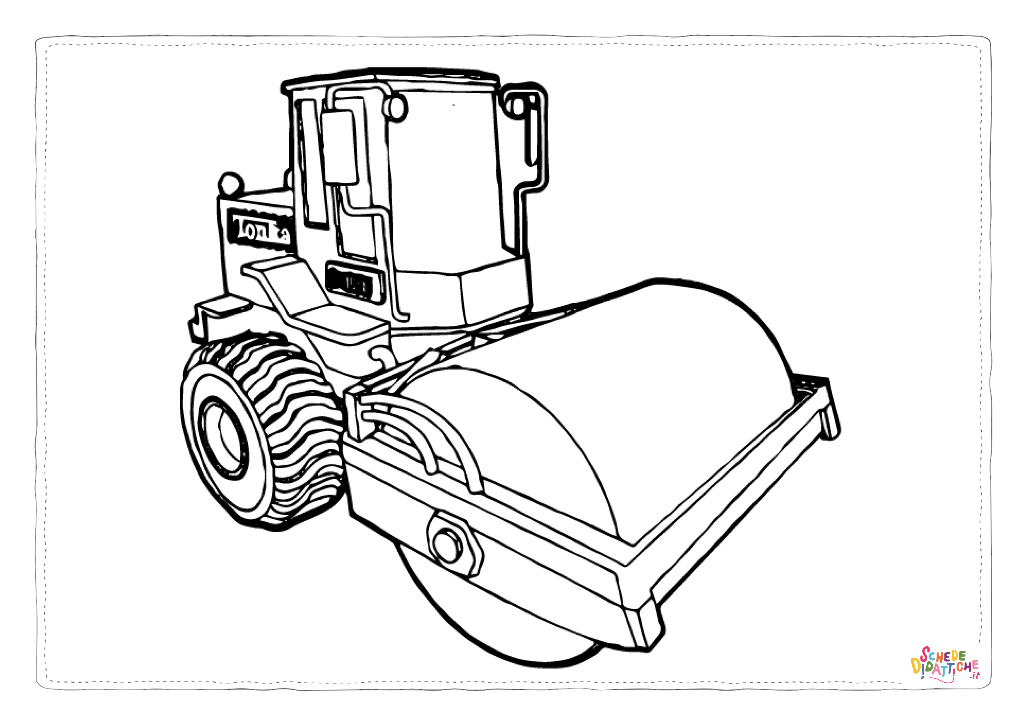 Disegno "Disegno di mezzo da lavoro da stampare e colorare 42" Disegno di mezzo da lavoro da stampare e colorare 42