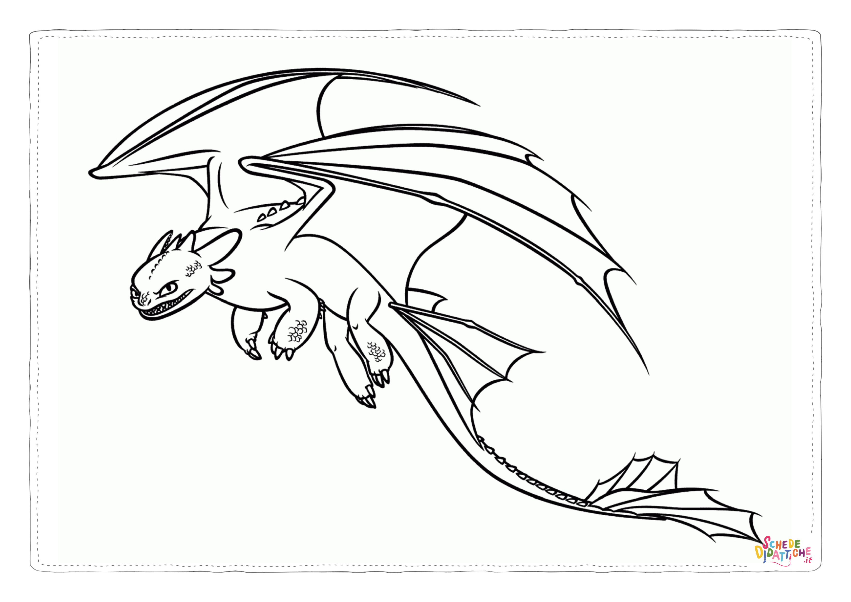 Disegno "Disegno di Dragon Trainer da stampare e colorare 43" Disegno di Dragon Trainer da stampare e colorare 43