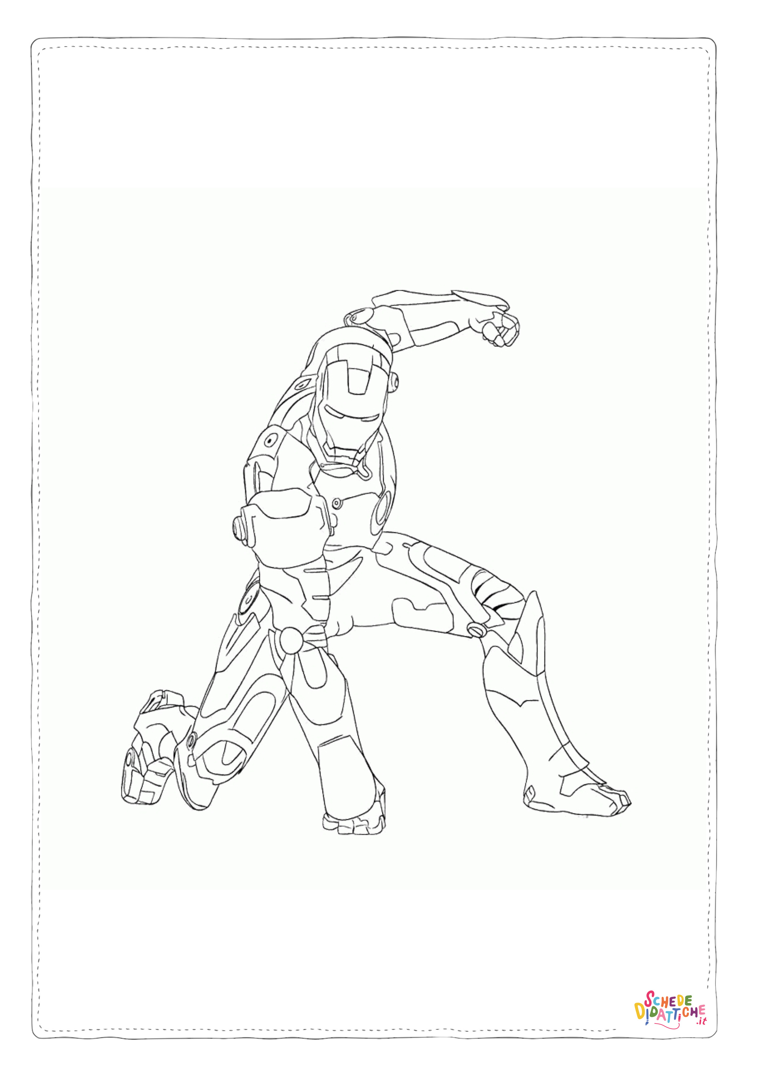 Disegno "Disegno di Iron Man da stampare e colorare 19" Disegno di Iron Man da stampare e colorare 19