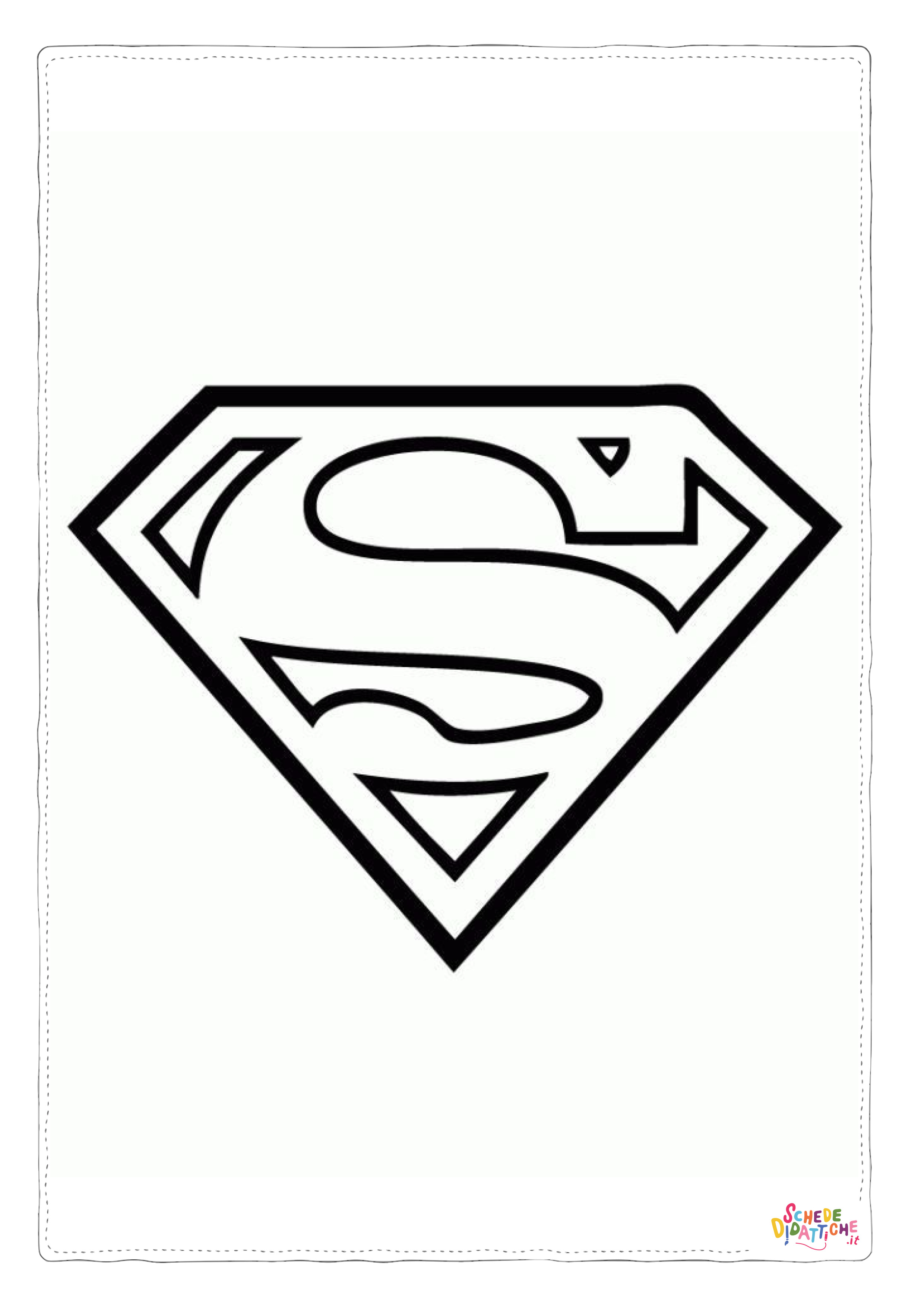 Disegno "Disegno di Superman da stampare e colorare 63" Disegno di Superman da stampare e colorare 63