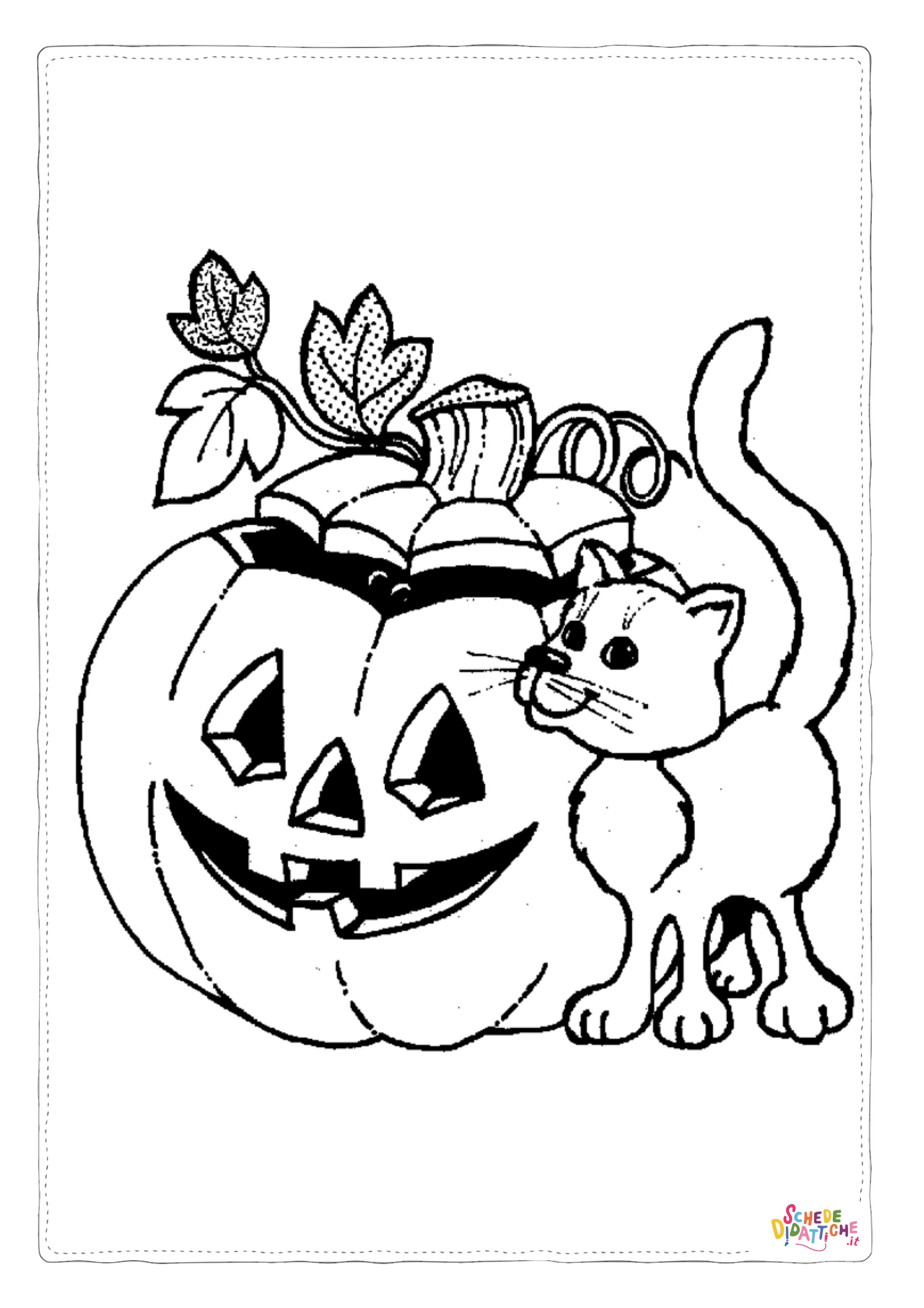 Disegno "Disegno di zucca di Halloween da stampare e colorare 177" Disegno di zucca di Halloween da stampare e colorare 177