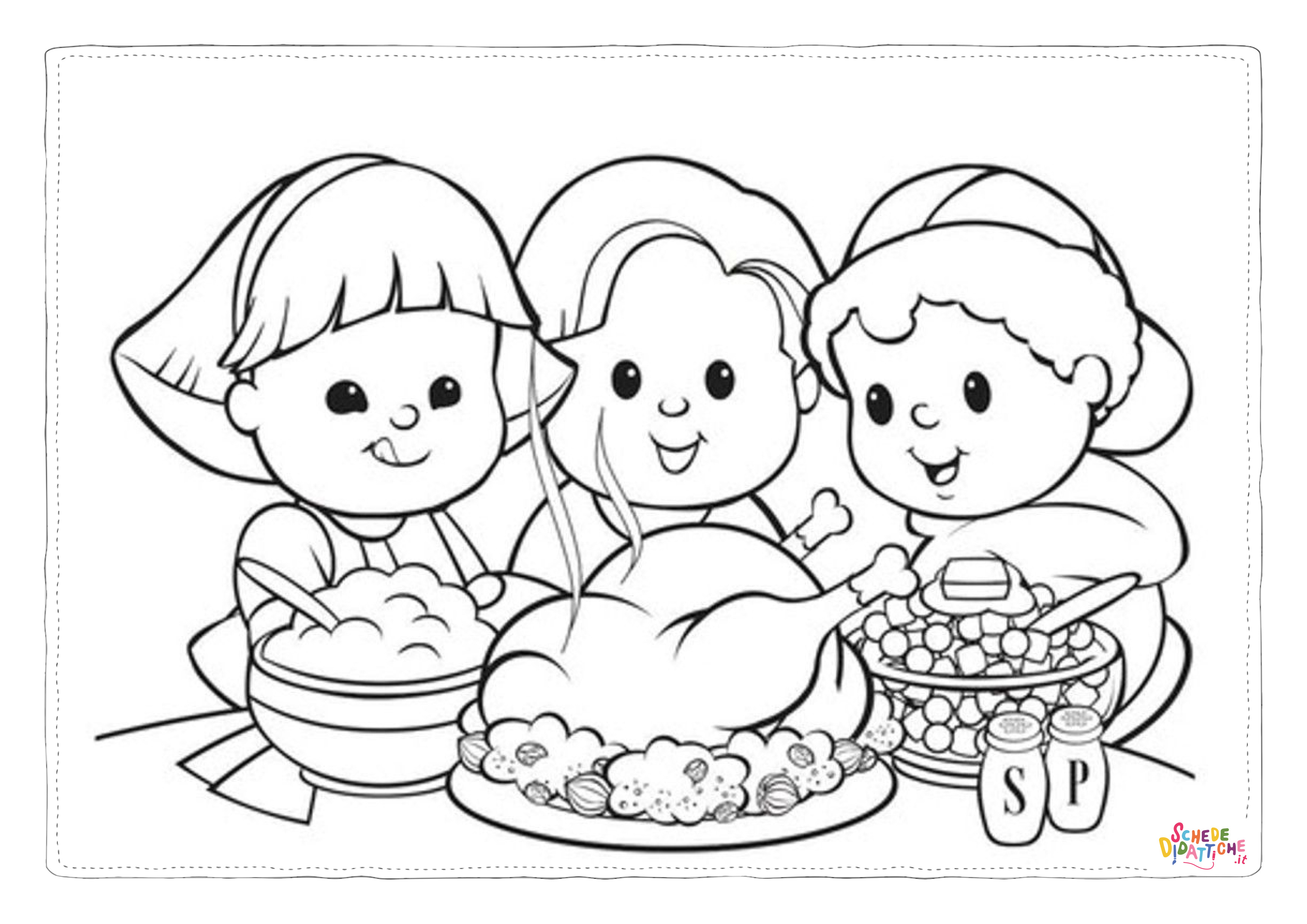 Disegno di carne da stampare e colorare 9