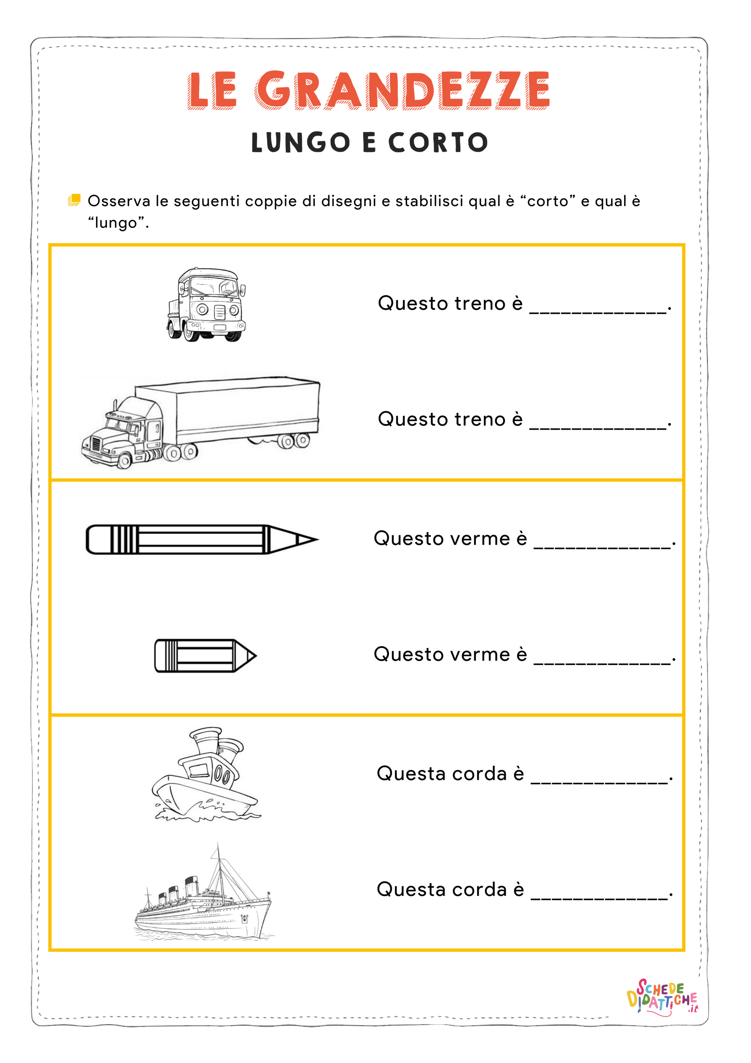 Disegno "Lungo e corto 2" Lungo e corto 2
