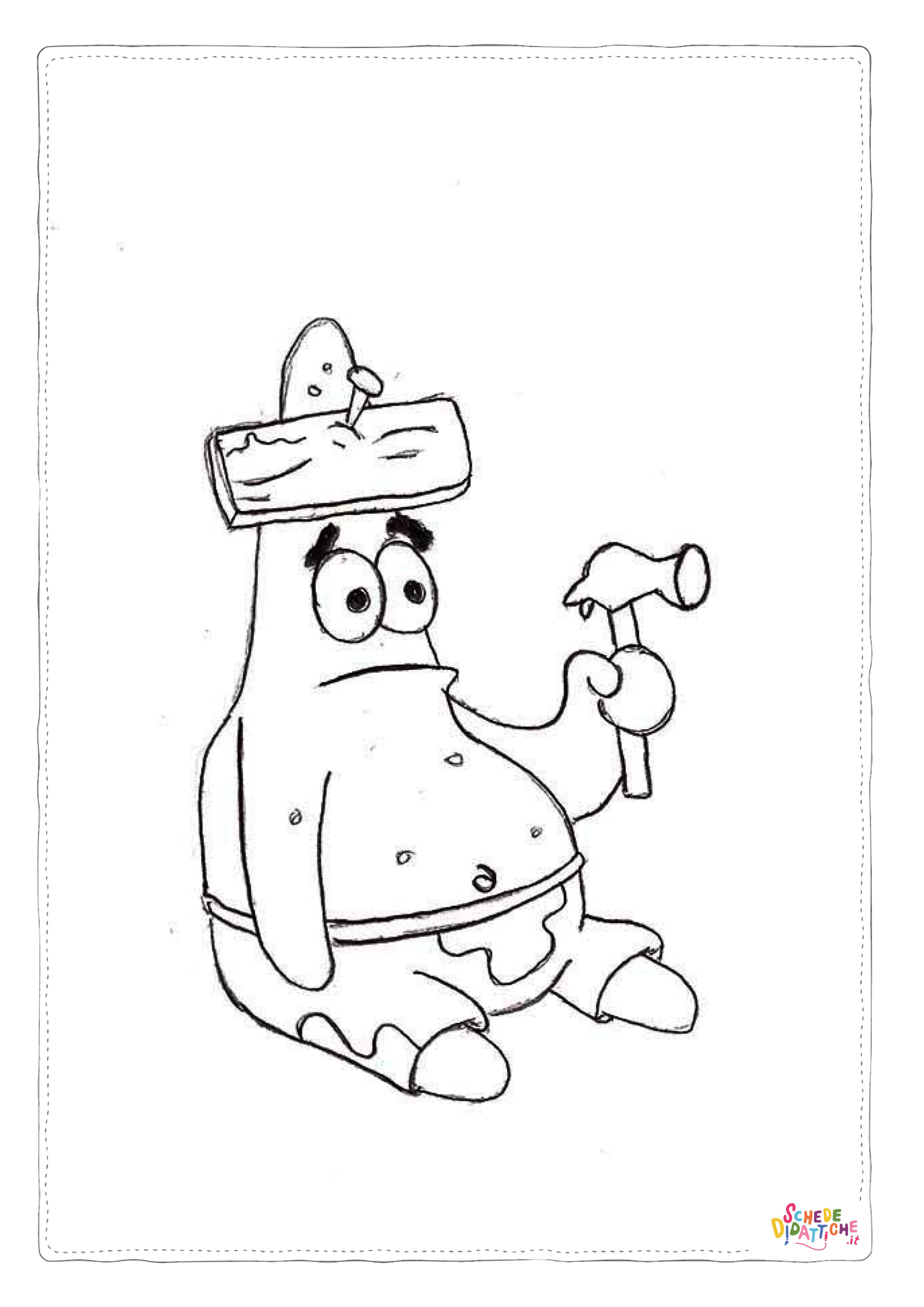 Disegno "Disegno di Spongebob da stampare e colorare 83" Disegno di Spongebob da stampare e colorare 83