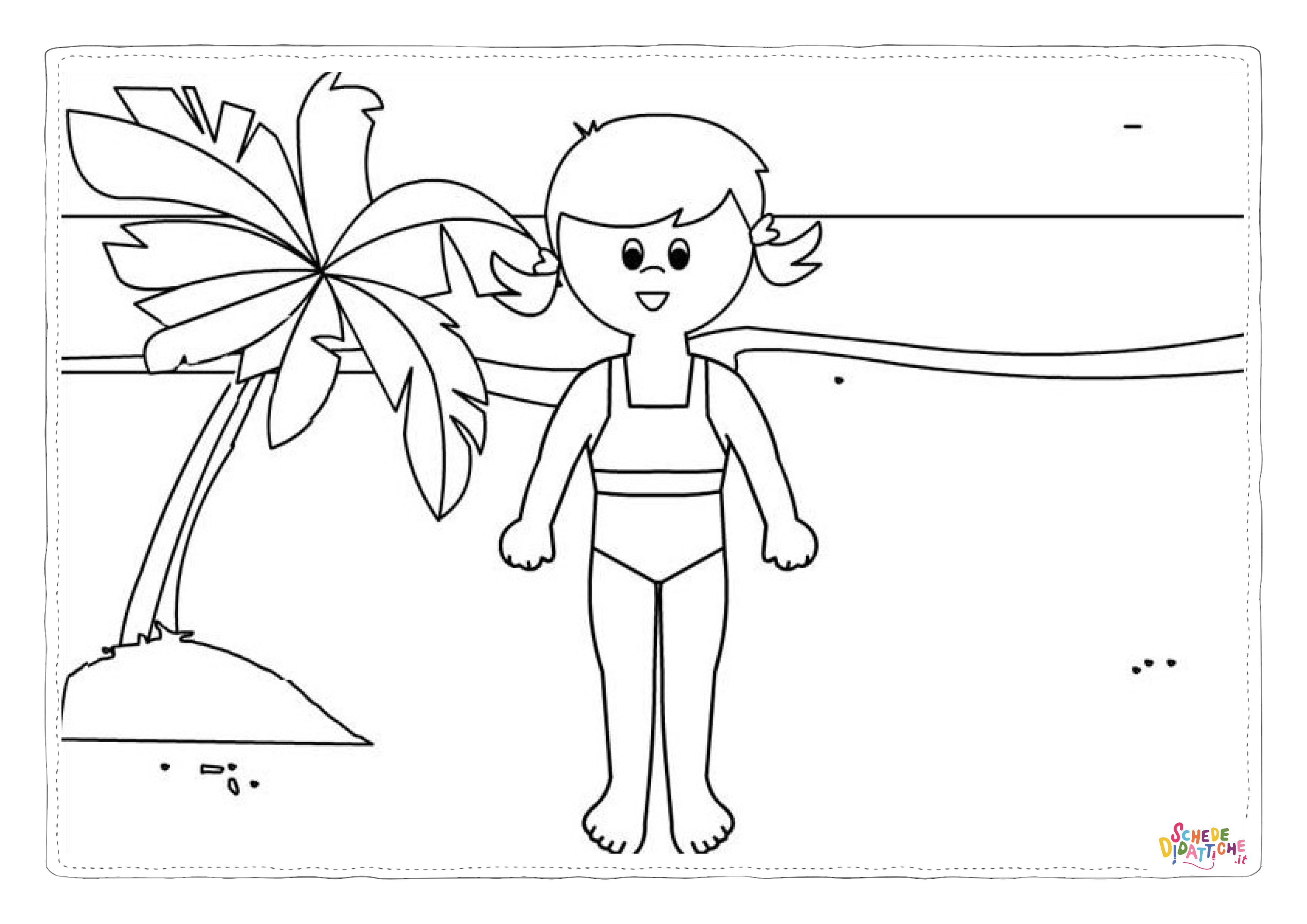 Disegno "Bambini in spiaggia 36" Bambini in spiaggia 36