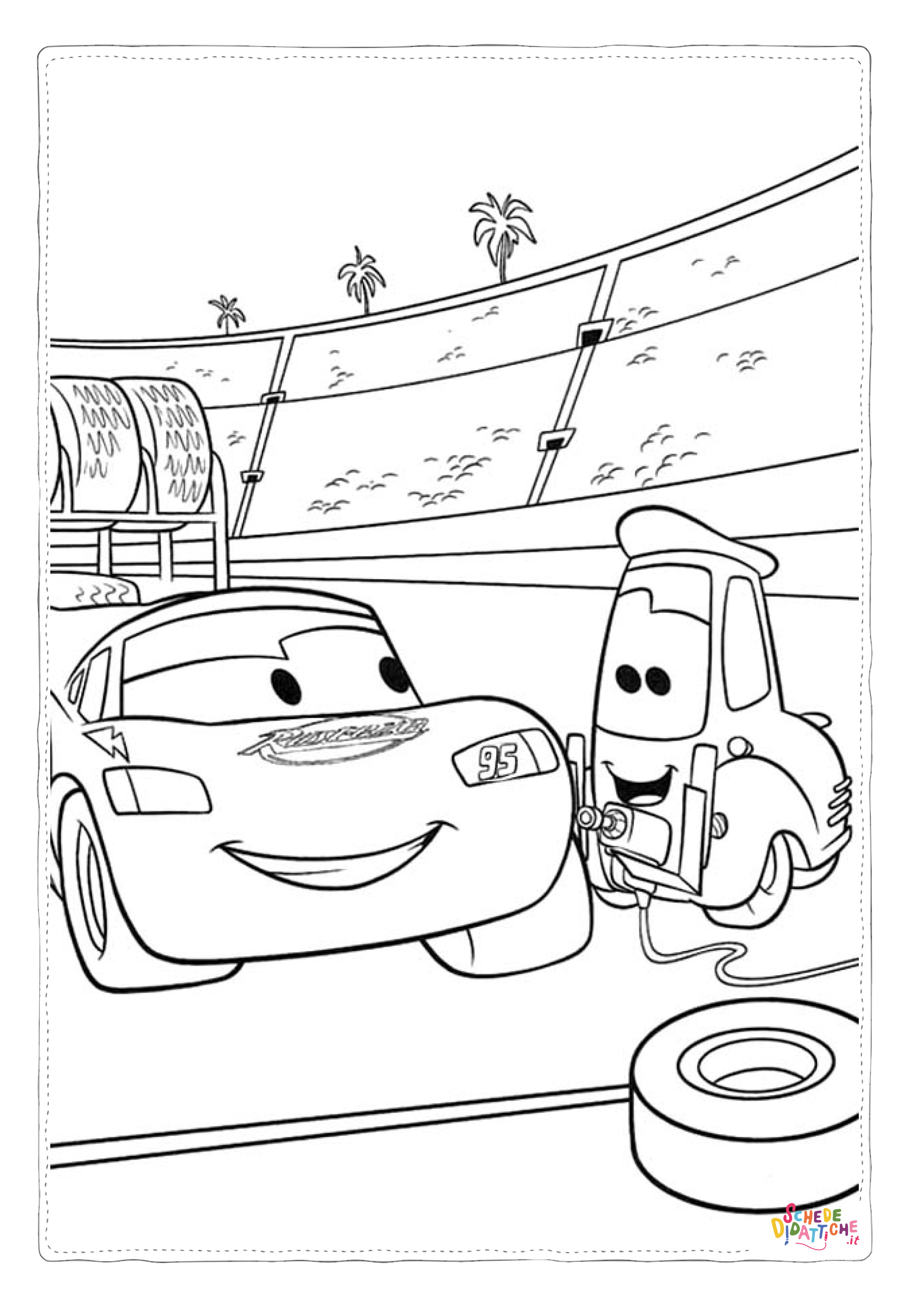 Disegno di Cars da stampare e colorare 224