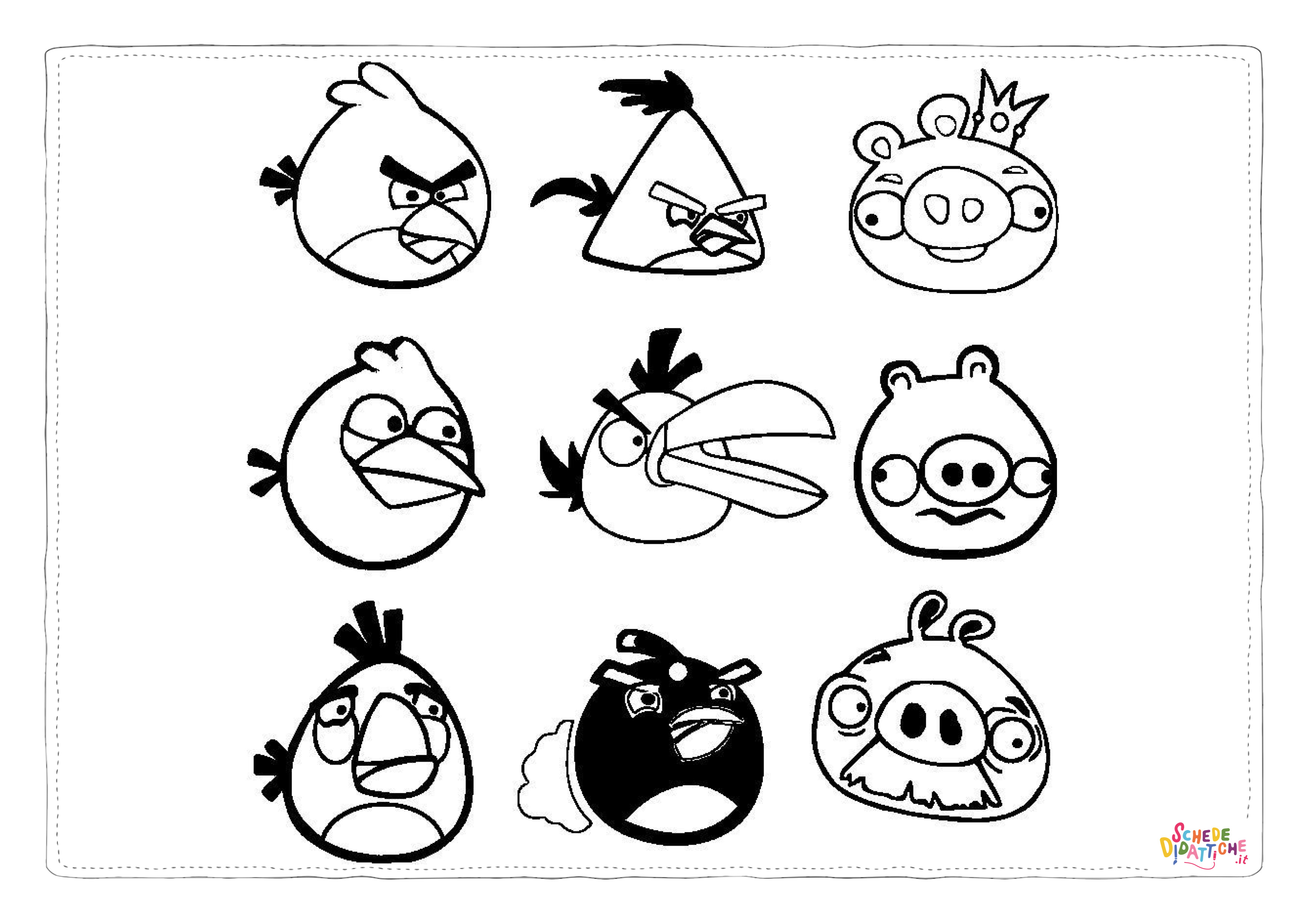 Disegno "Disegno di Angry birds da stampare e colorare 26" Disegno di Angry birds da stampare e colorare 26