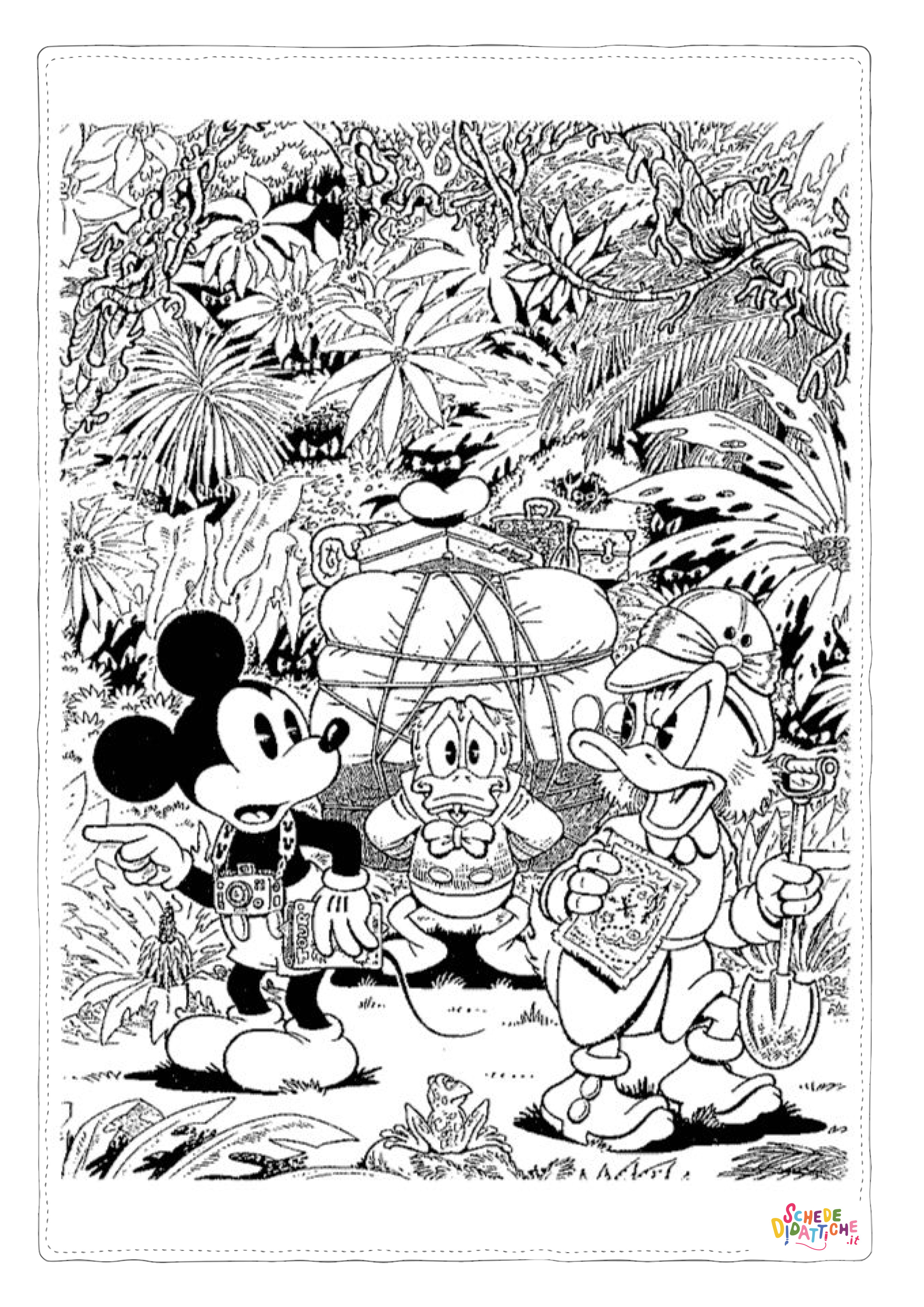 Disegno di Zio Paperone da stampare e colorare 19