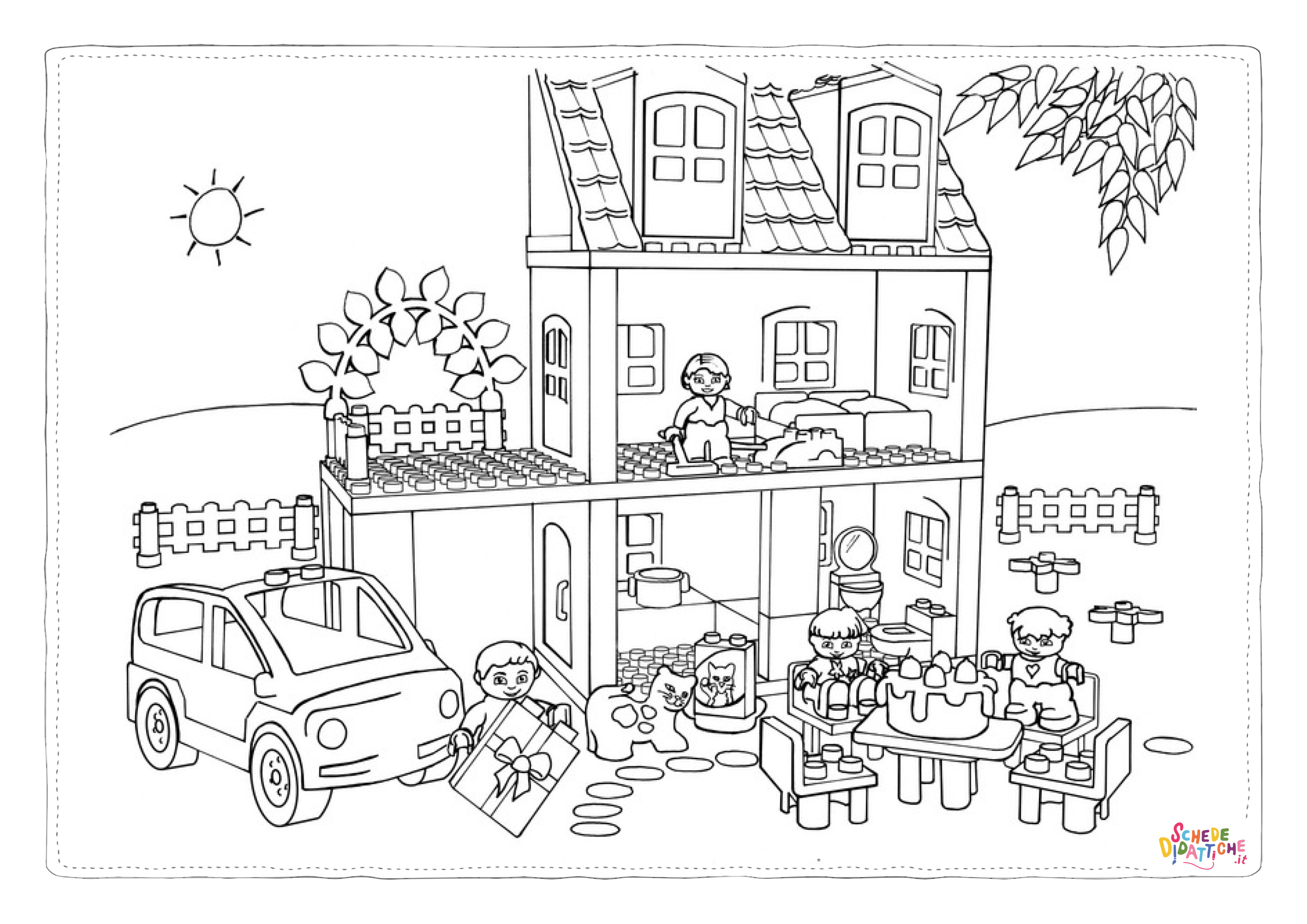 Disegno "Disegno di LEGO City da stampare e colorare 2" Disegno di LEGO City da stampare e colorare 2