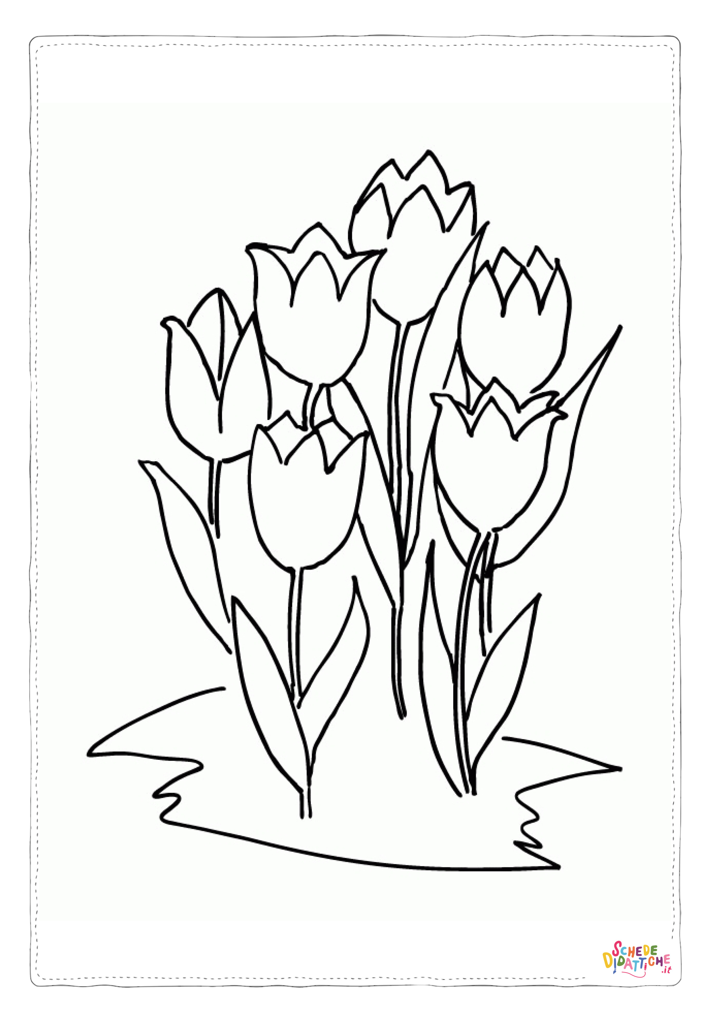 Disegno di fiore da stampare e colorare 111