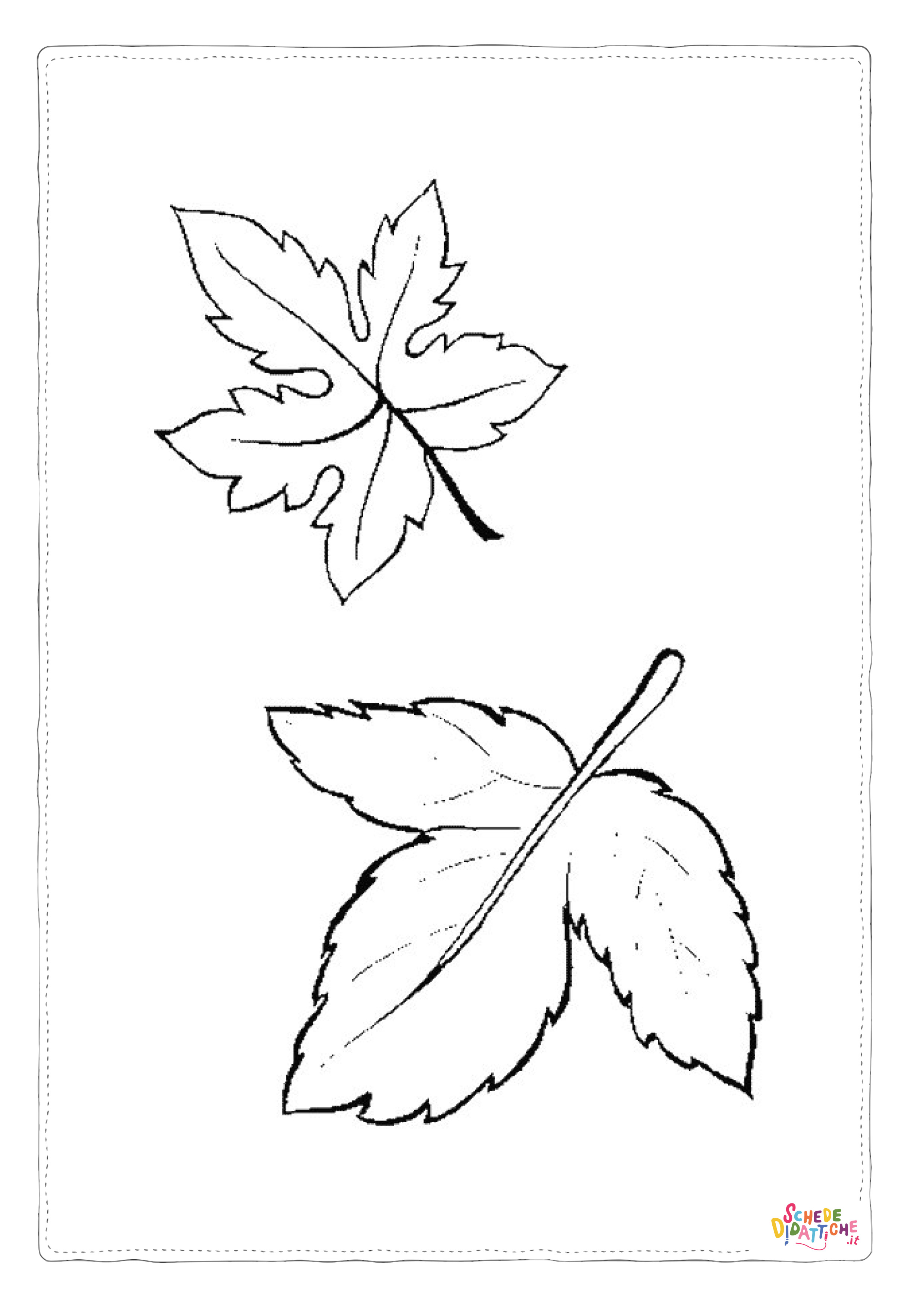 Disegno "Disegno di foglia da stampare e colorare 151" Disegno di foglia da stampare e colorare 151