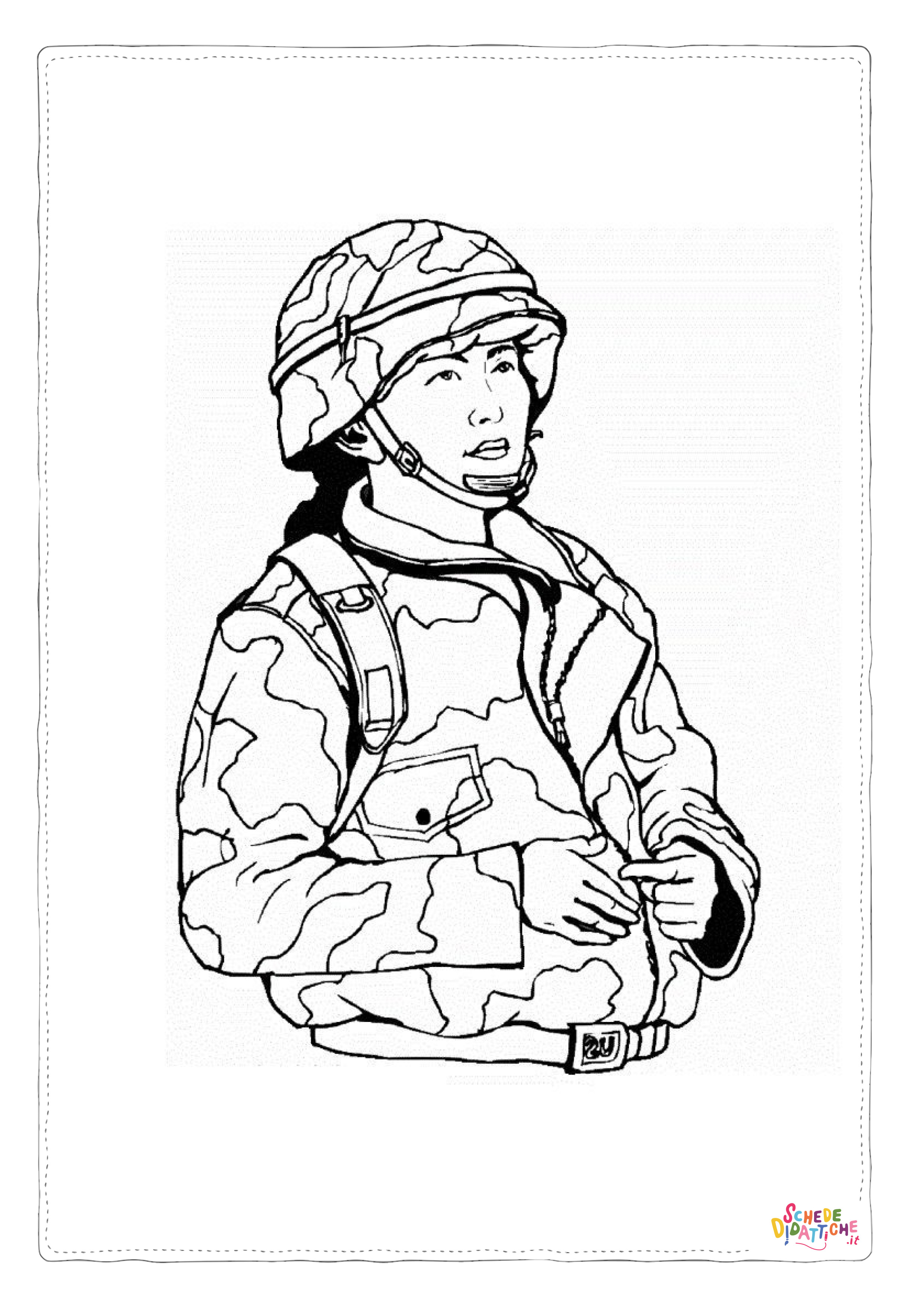 Disegno di soldato da stampare e colorare 44