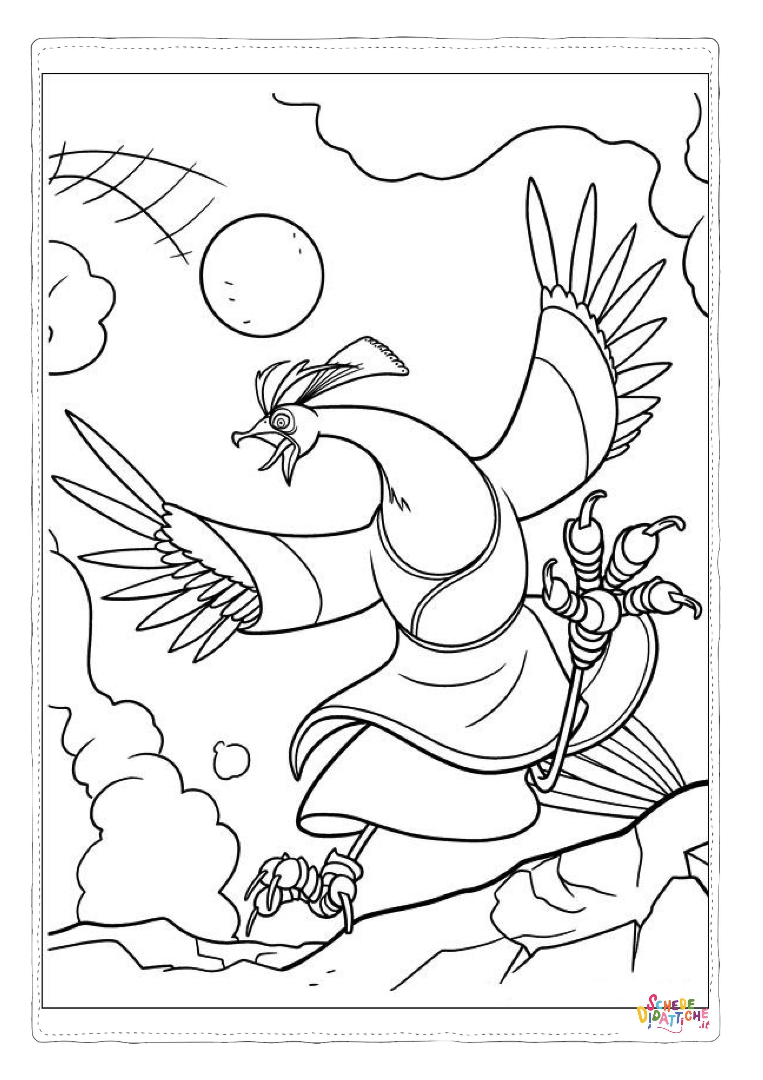 Disegno di Kung Fu Panda da stampare e colorare 8