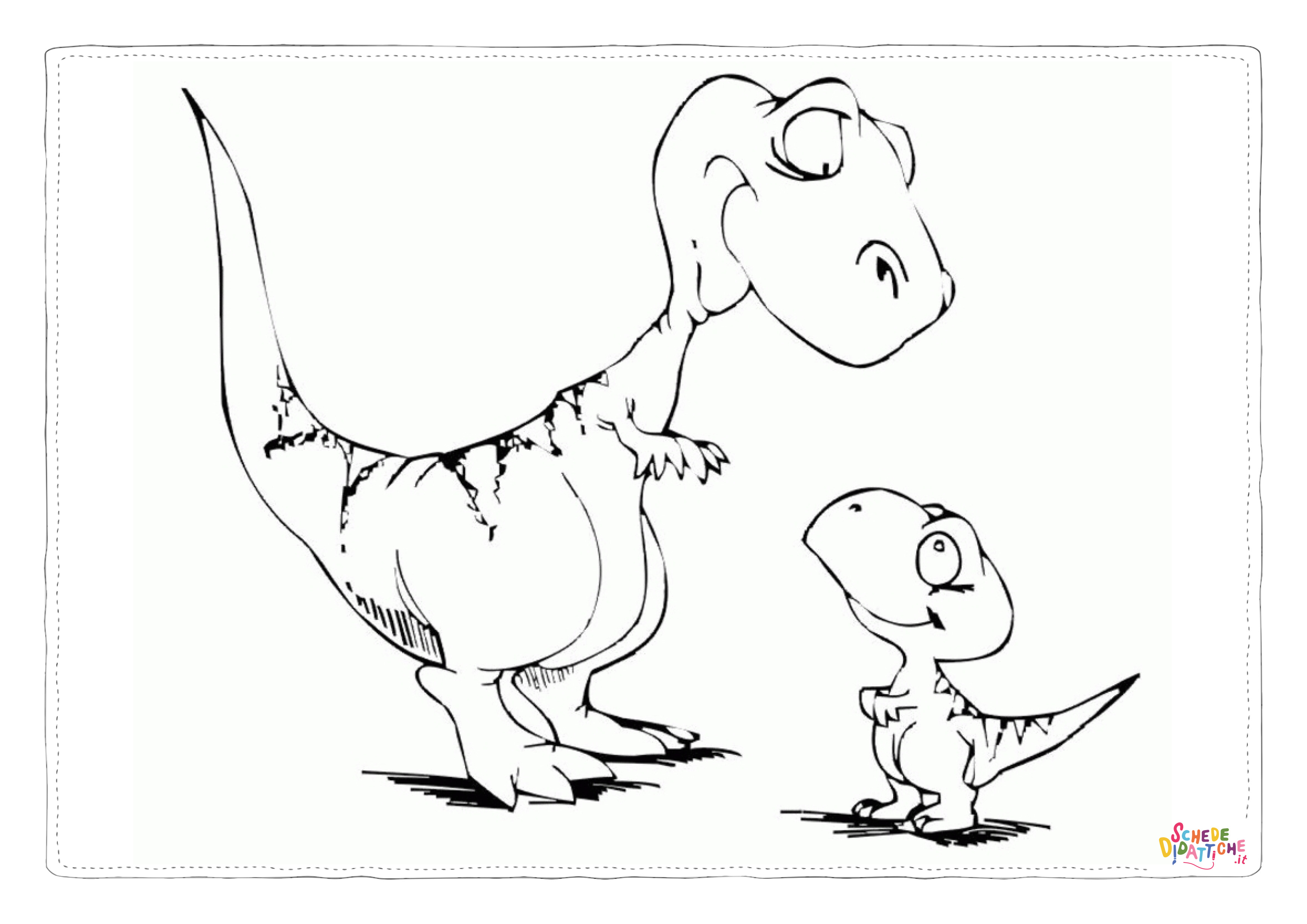 Disegno "Disegno di Velociraptor da stampare e colorare 8" Disegno di Velociraptor da stampare e colorare 8
