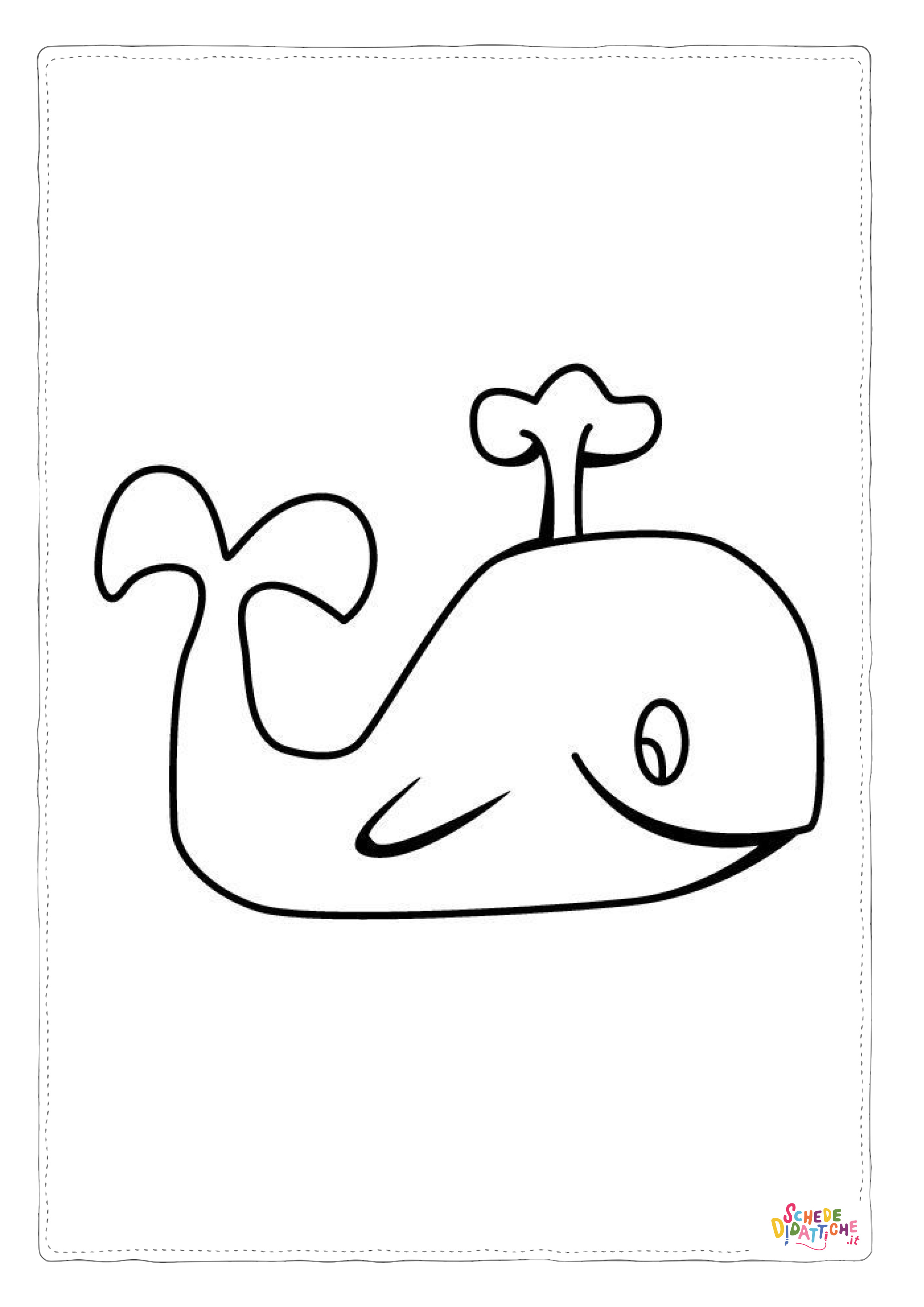 Disegno "Disegno di balena da stampare e colorare 20" Disegno di balena da stampare e colorare 20