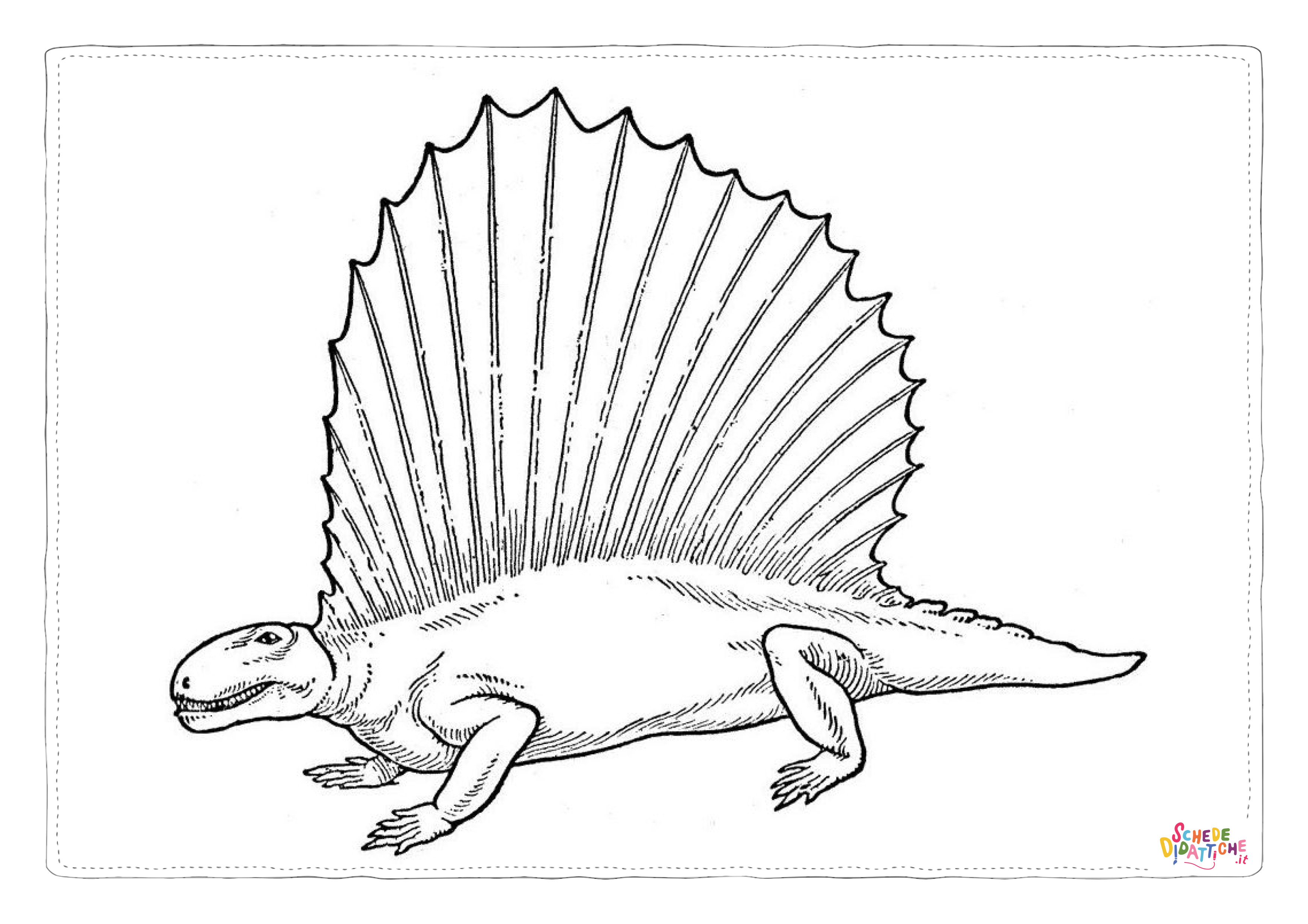 Disegno "Disegno di Spinosauro da stampare e colorare 23" Disegno di Spinosauro da stampare e colorare 23