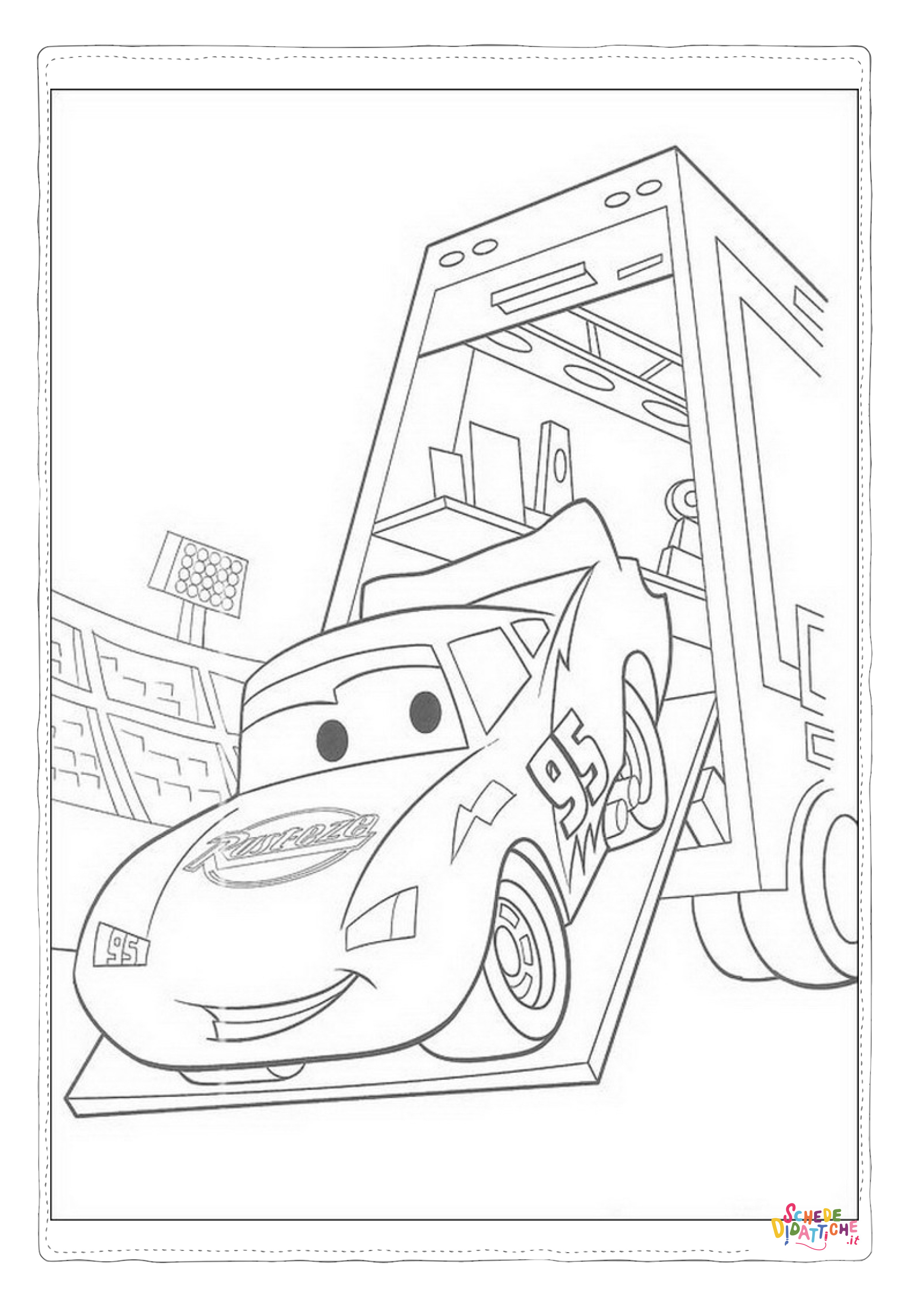 Disegno "Disegno di Cars da stampare e colorare 162" Disegno di Cars da stampare e colorare 162