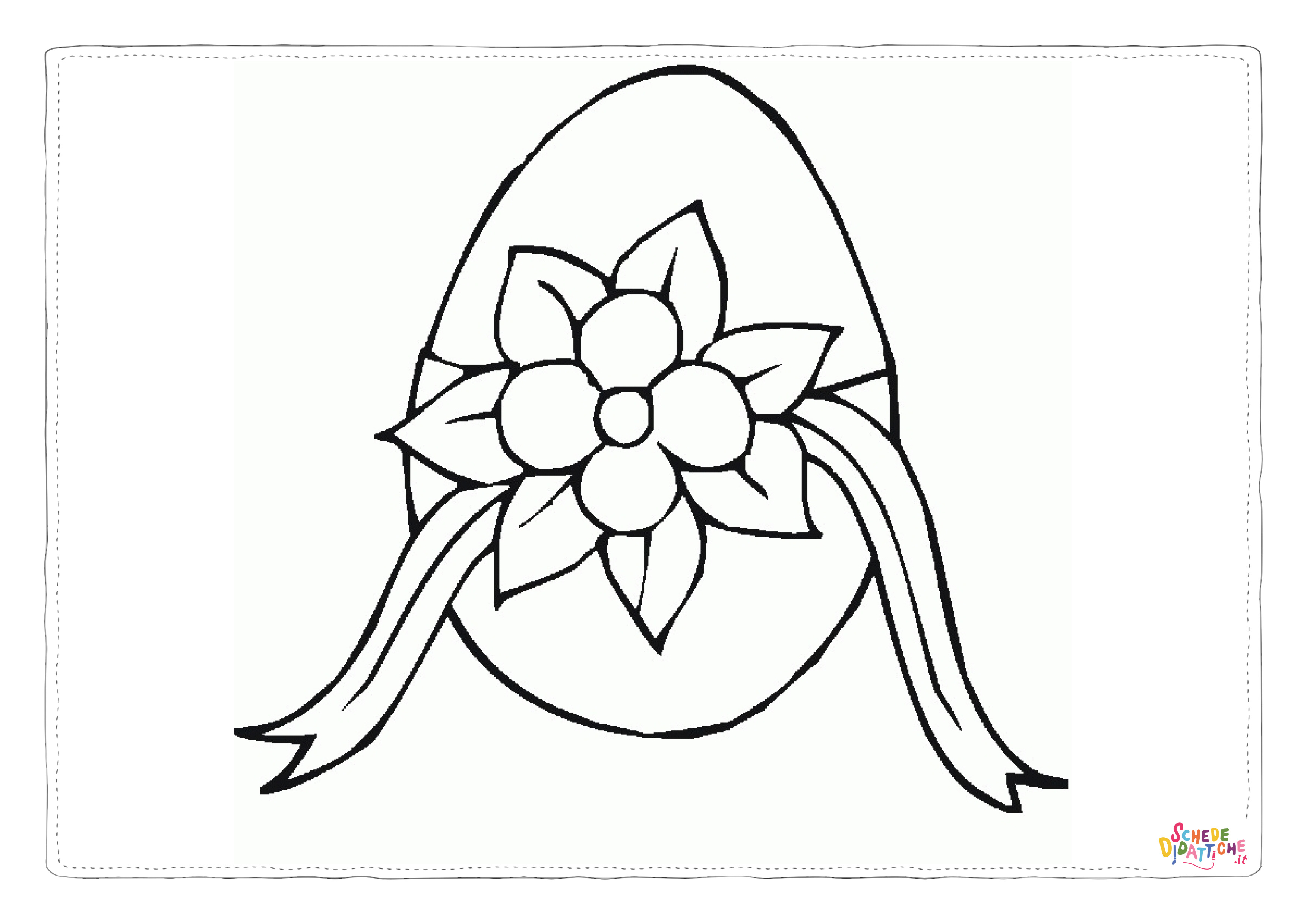 Disegno "Disegno di uovo di Pasqua da stampare e colorare 79" Disegno di uovo di Pasqua da stampare e colorare 79
