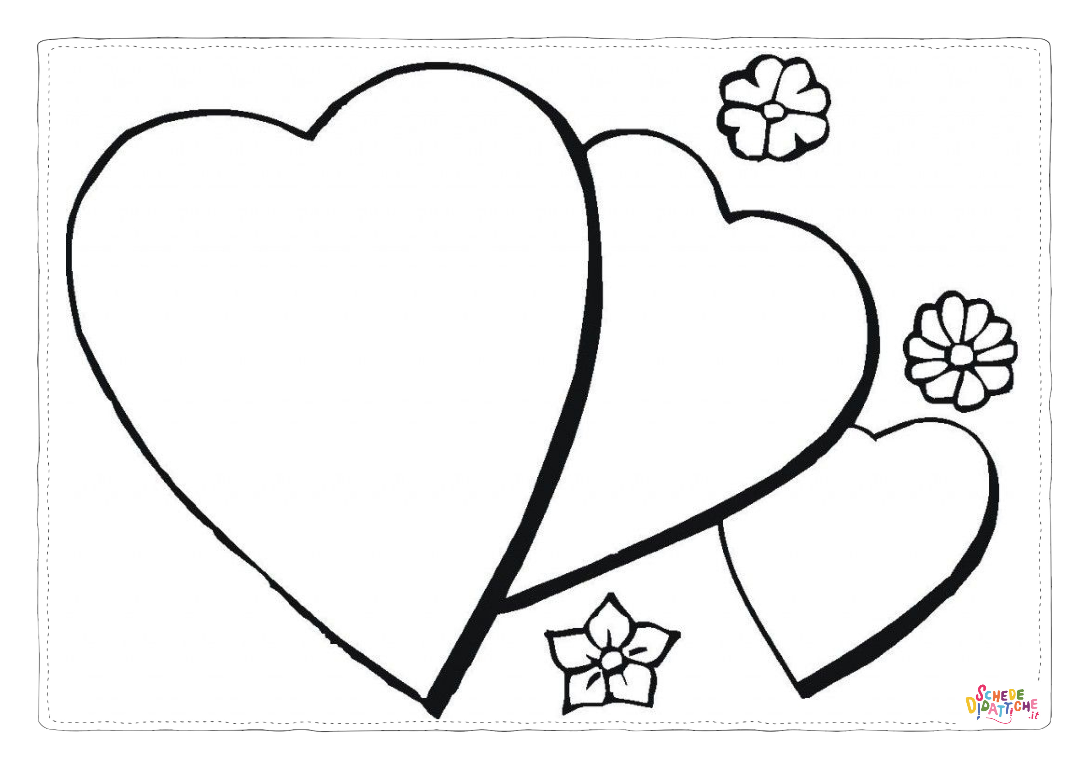 Disegno "Disegno di cuore da stampare e colorare 13" Disegno di cuore da stampare e colorare 13