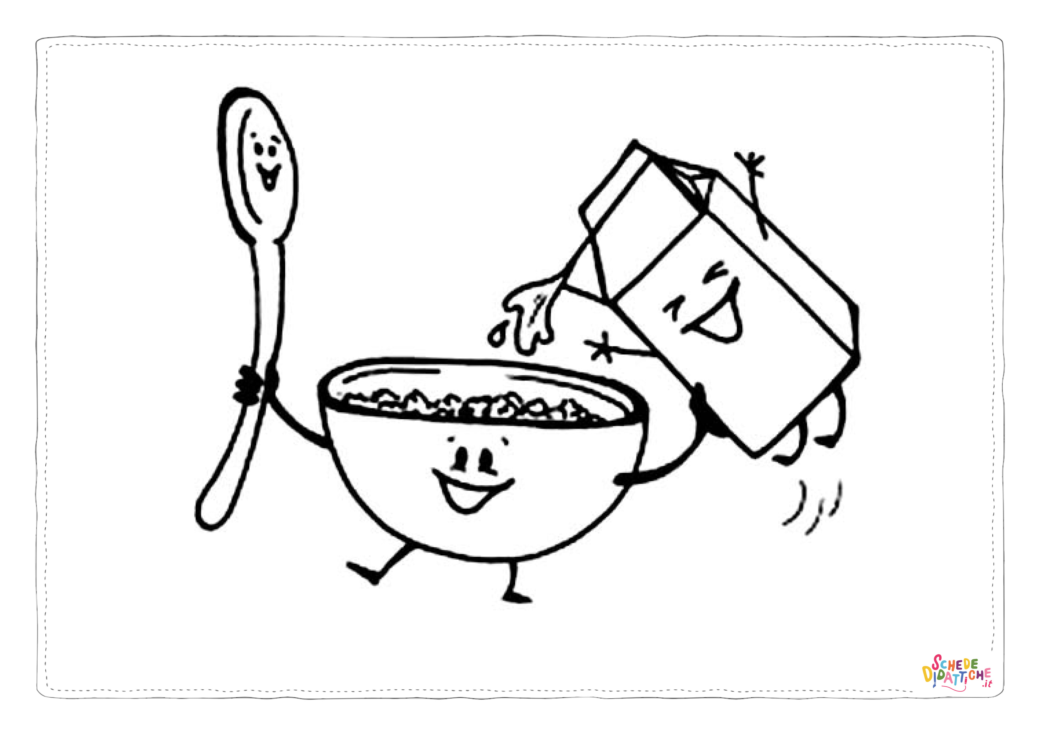 Disegno di colazione da stampare e colorare 35