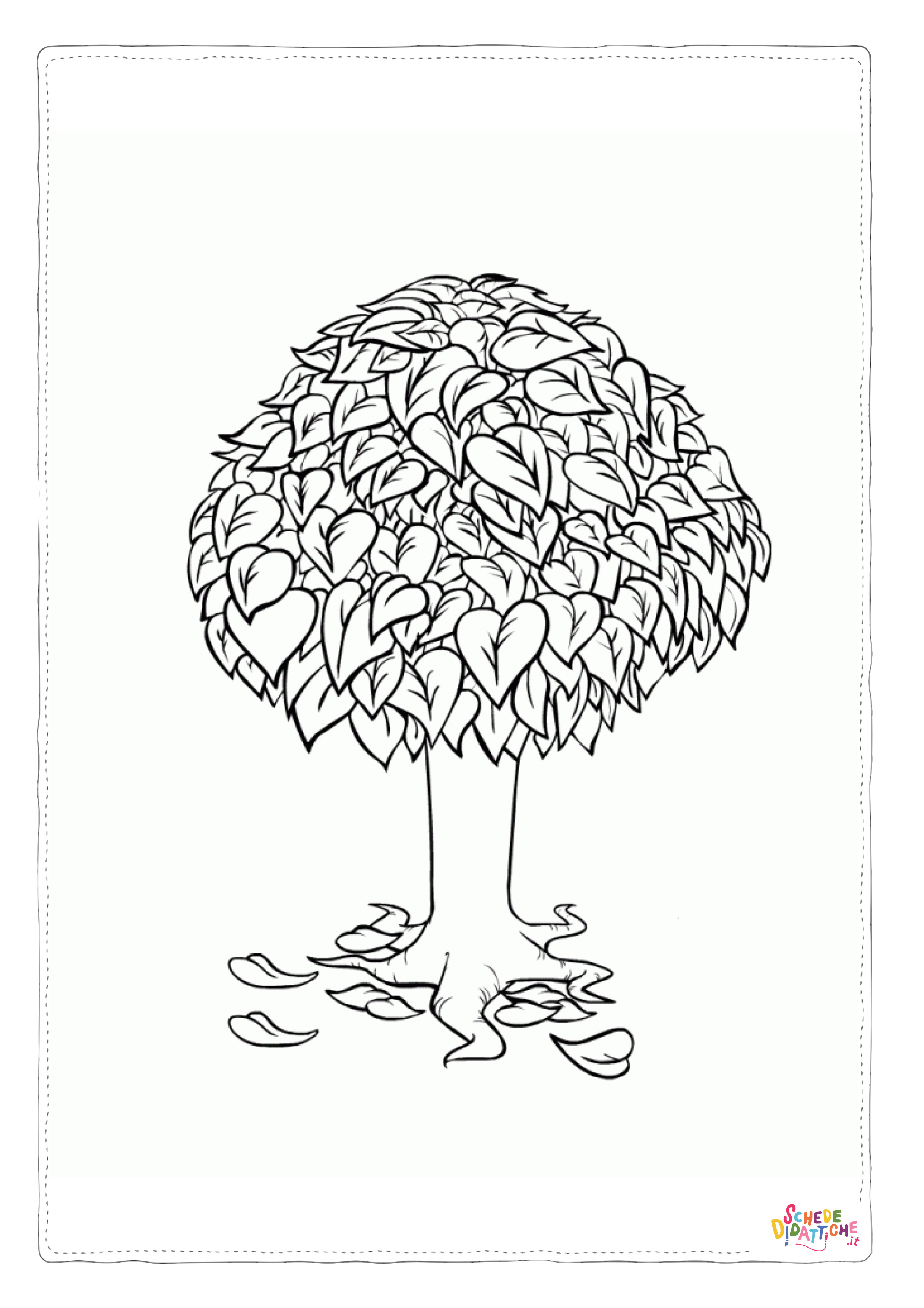 Disegno "Disegno di albero da stampare e colorare 52" Disegno di albero da stampare e colorare 52