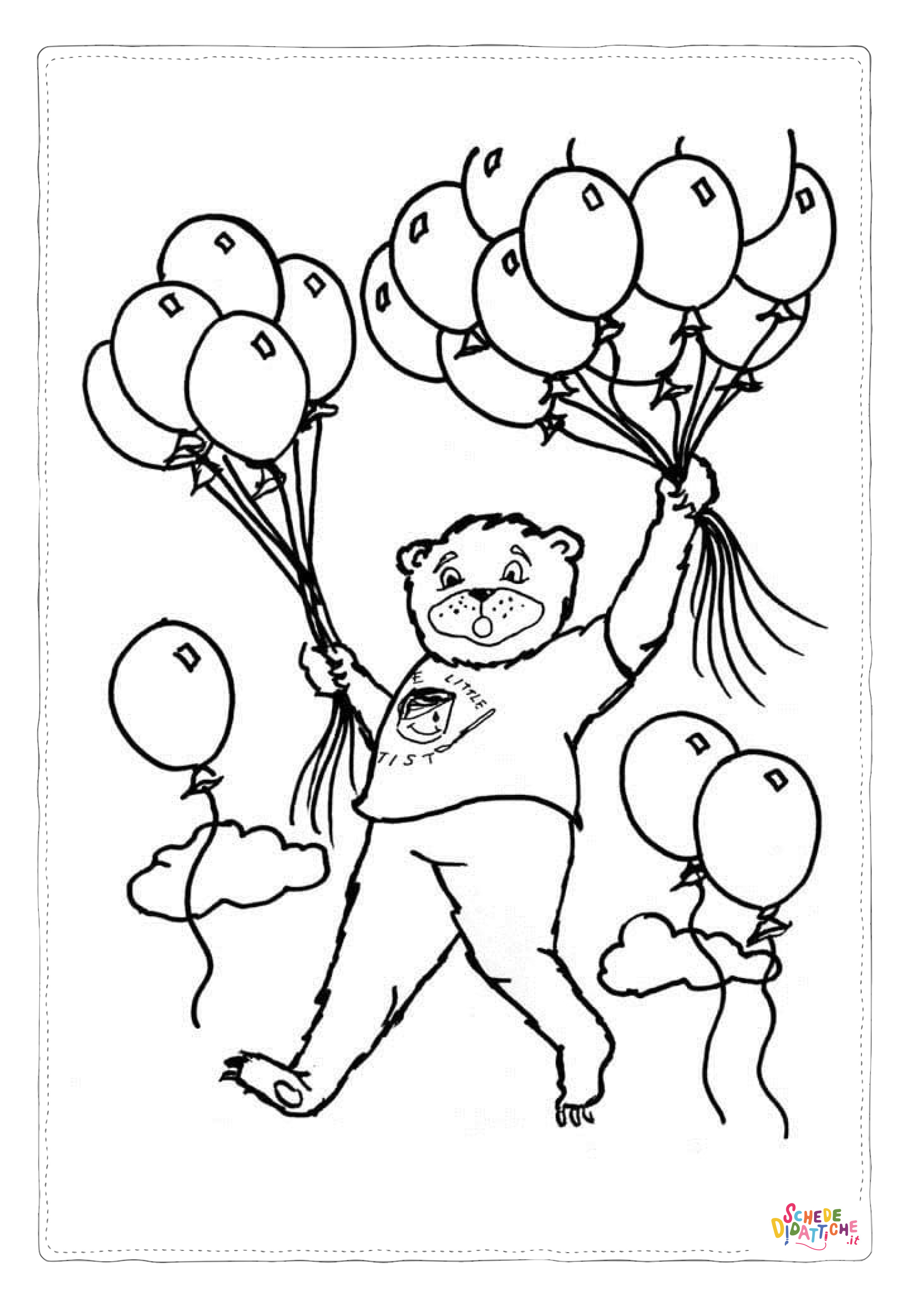 Disegno "Disegno di palloncino da stampare e colorare 18" Disegno di palloncino da stampare e colorare 18