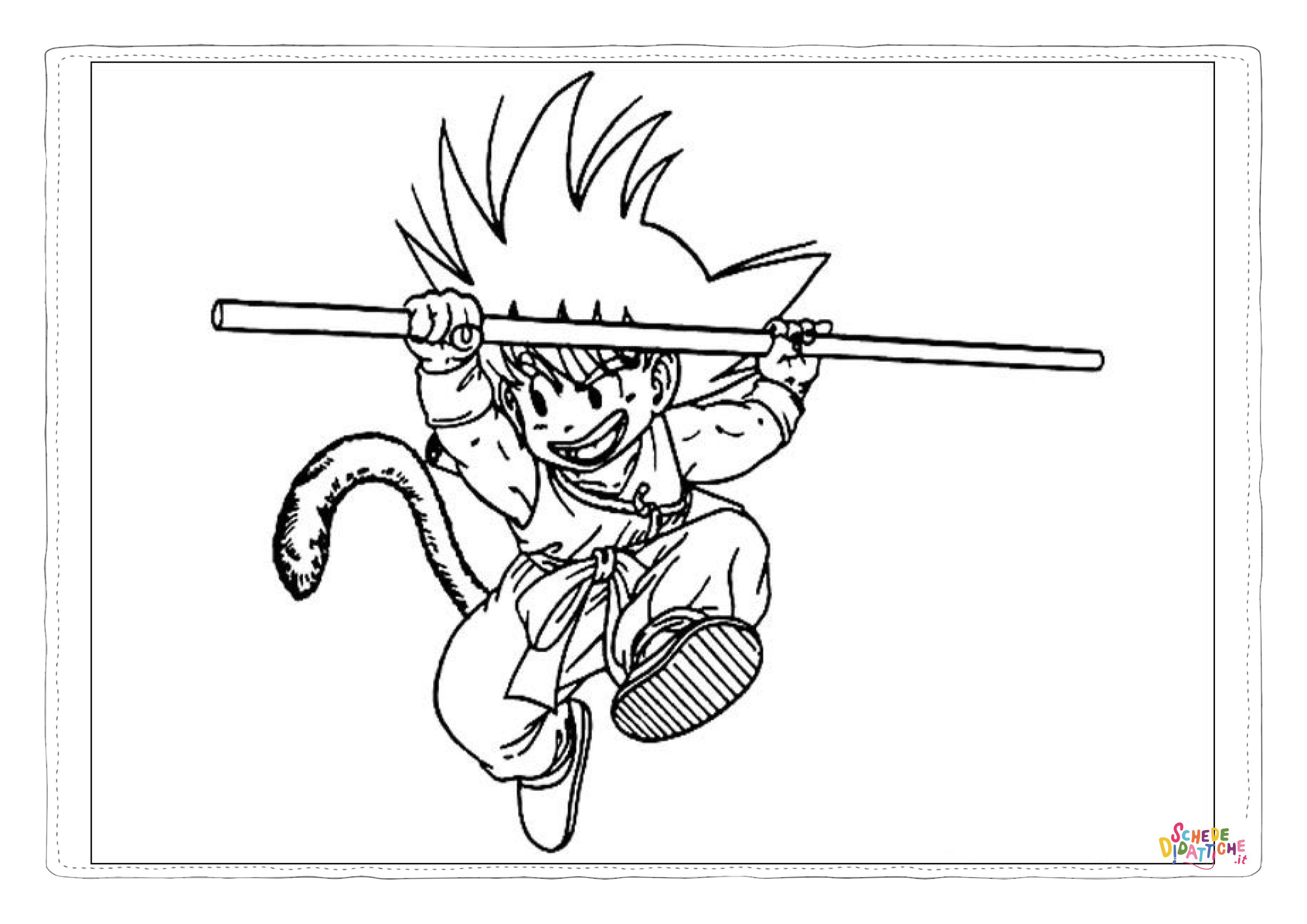Disegno "Disegno di Dragon Ball da stampare e colorare 71" Disegno di Dragon Ball da stampare e colorare 71