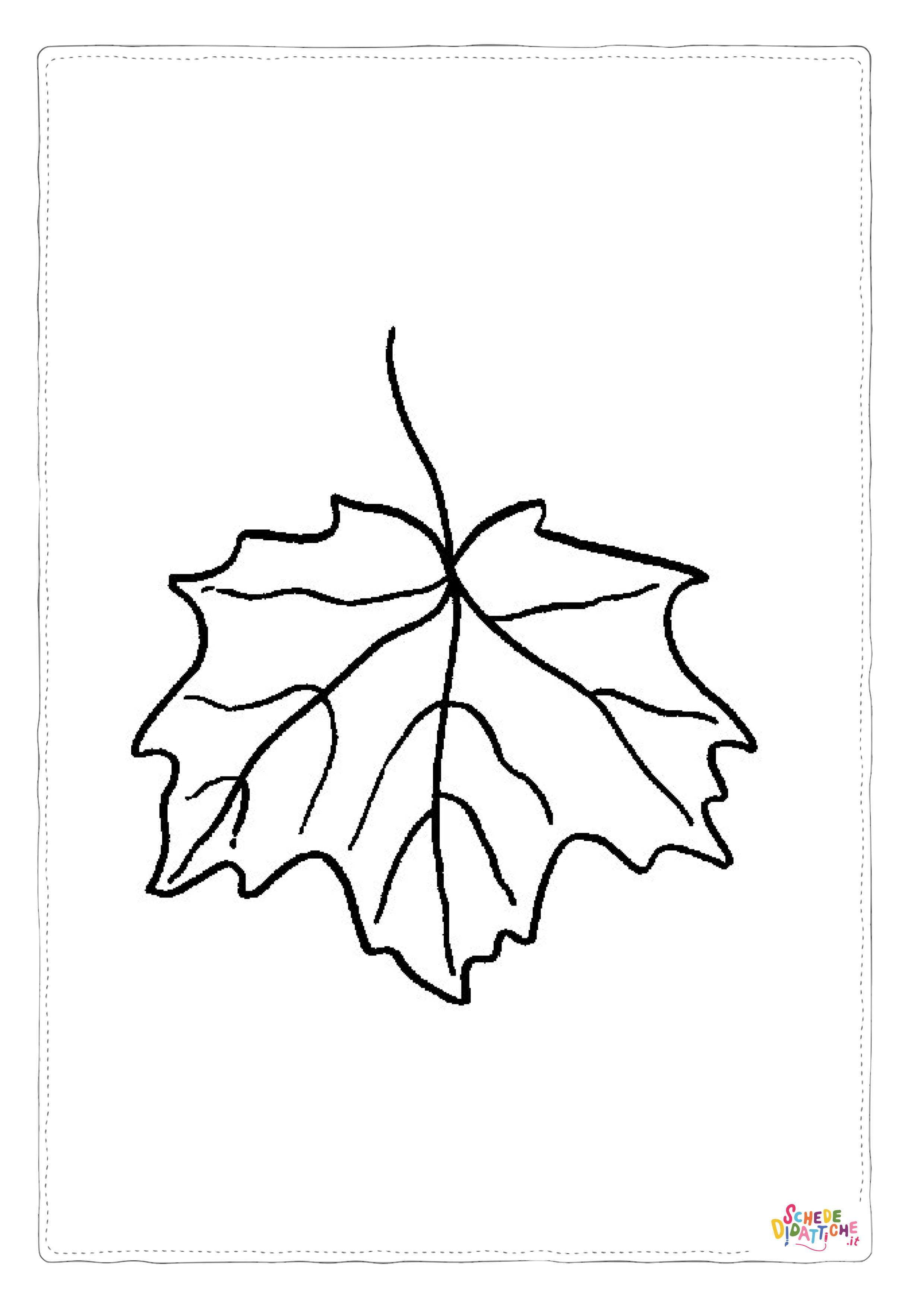 Disegno "Disegno di foglia da stampare e colorare 139" Disegno di foglia da stampare e colorare 139