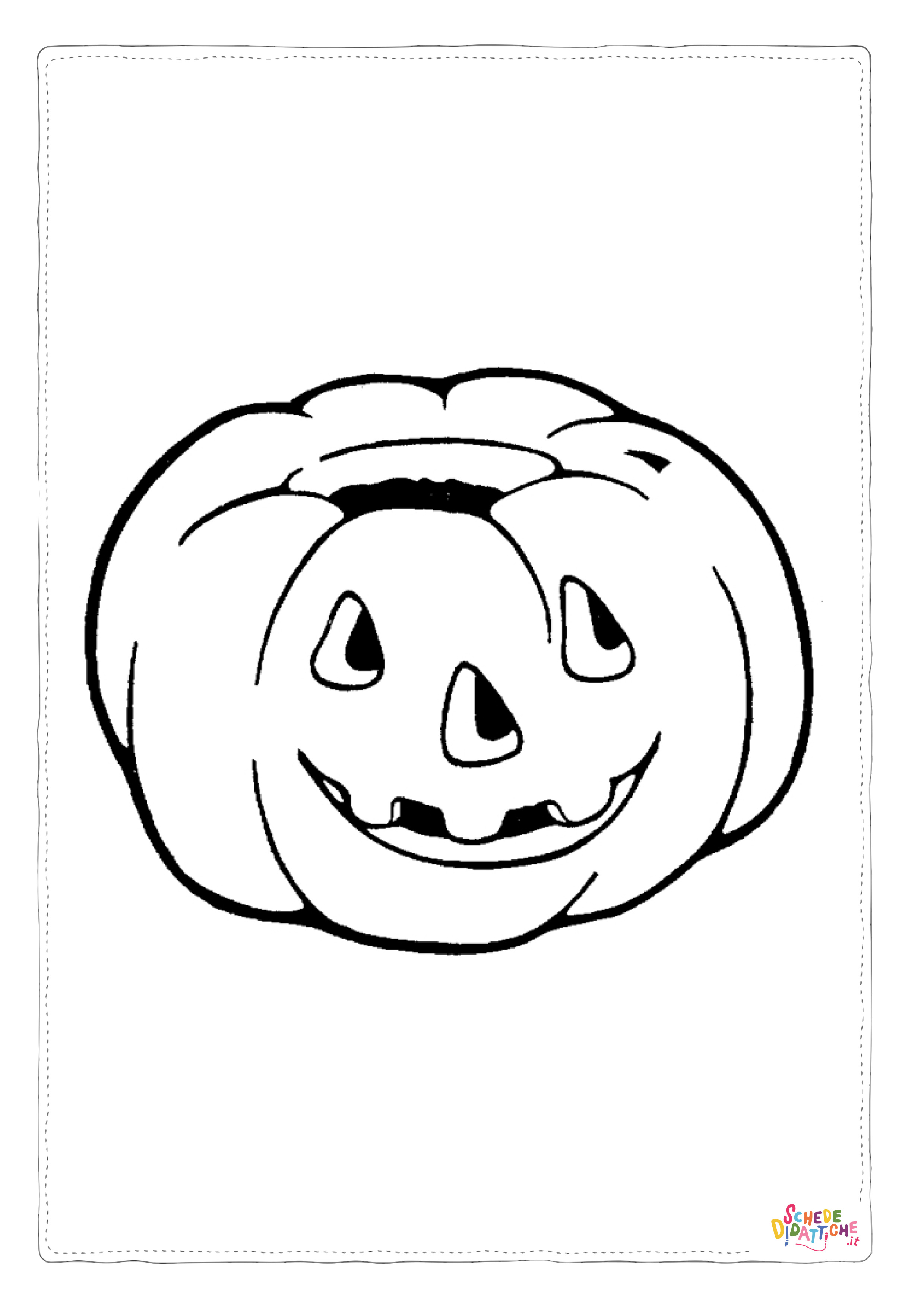Disegno "Disegno di zucca di Halloween da stampare e colorare 153" Disegno di zucca di Halloween da stampare e colorare 153