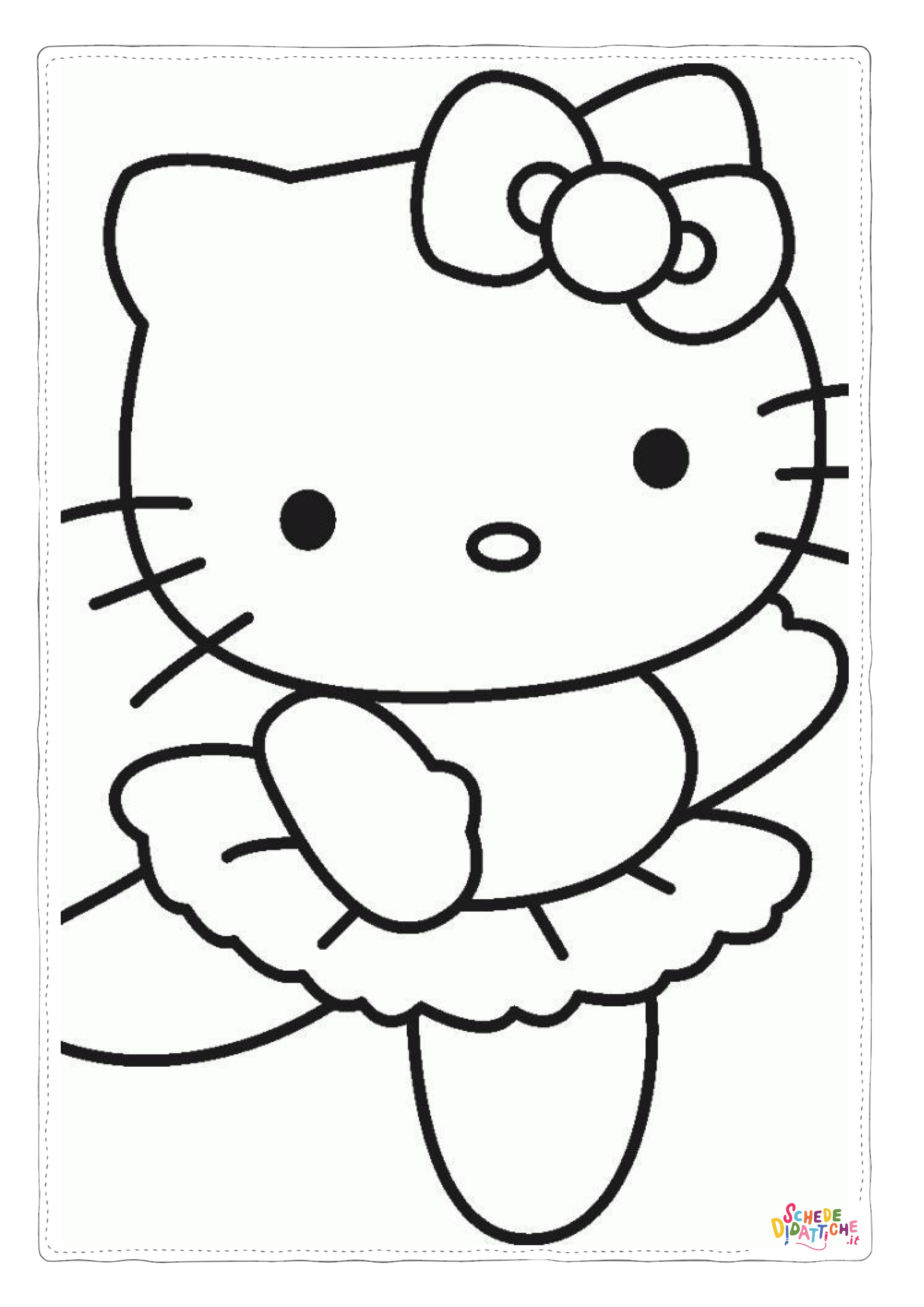 Disegno "Disegno di Hello Kitty da stampare e colorare 177" Disegno di Hello Kitty da stampare e colorare 177